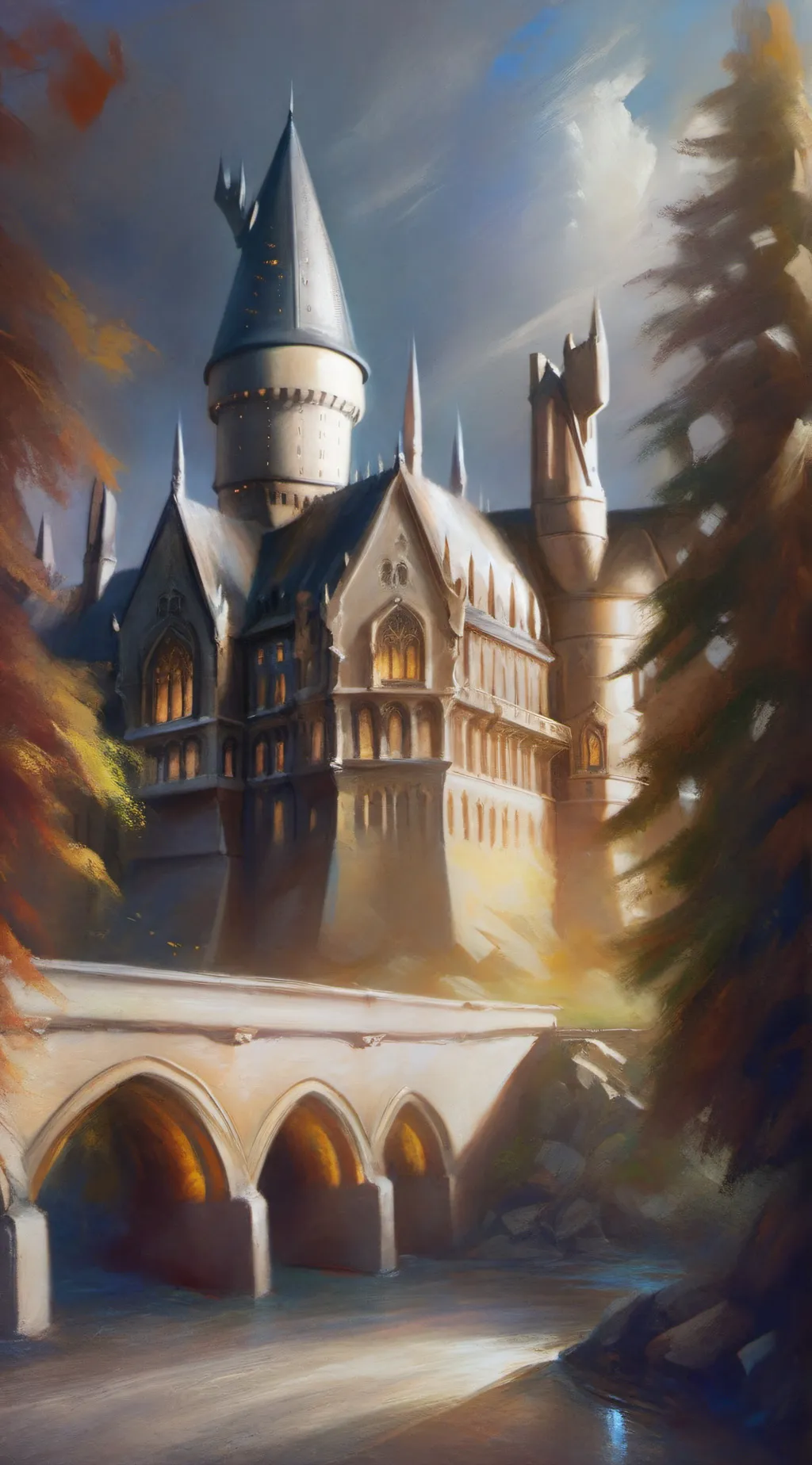ai character: Hogwarts background