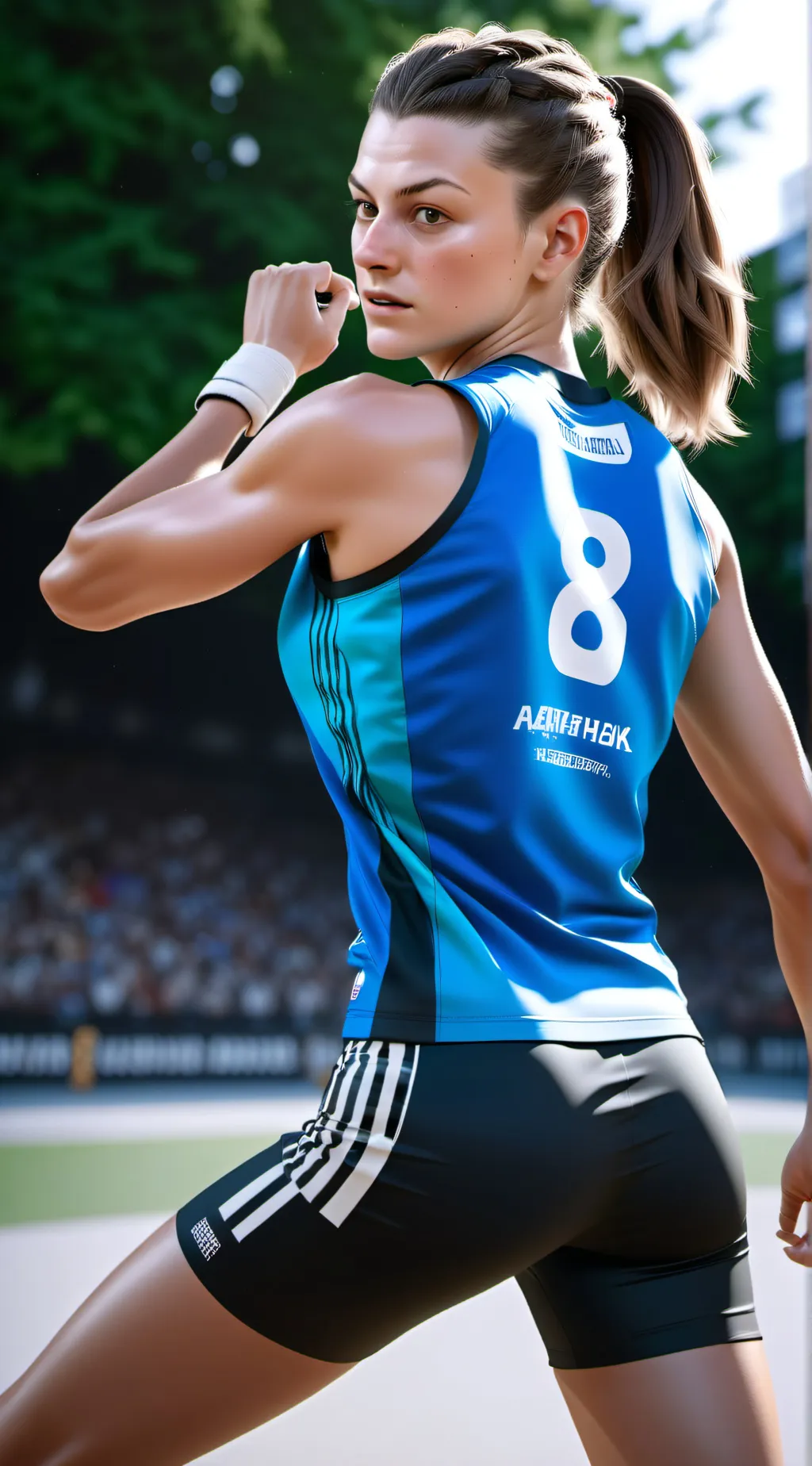ai character: Athena  background