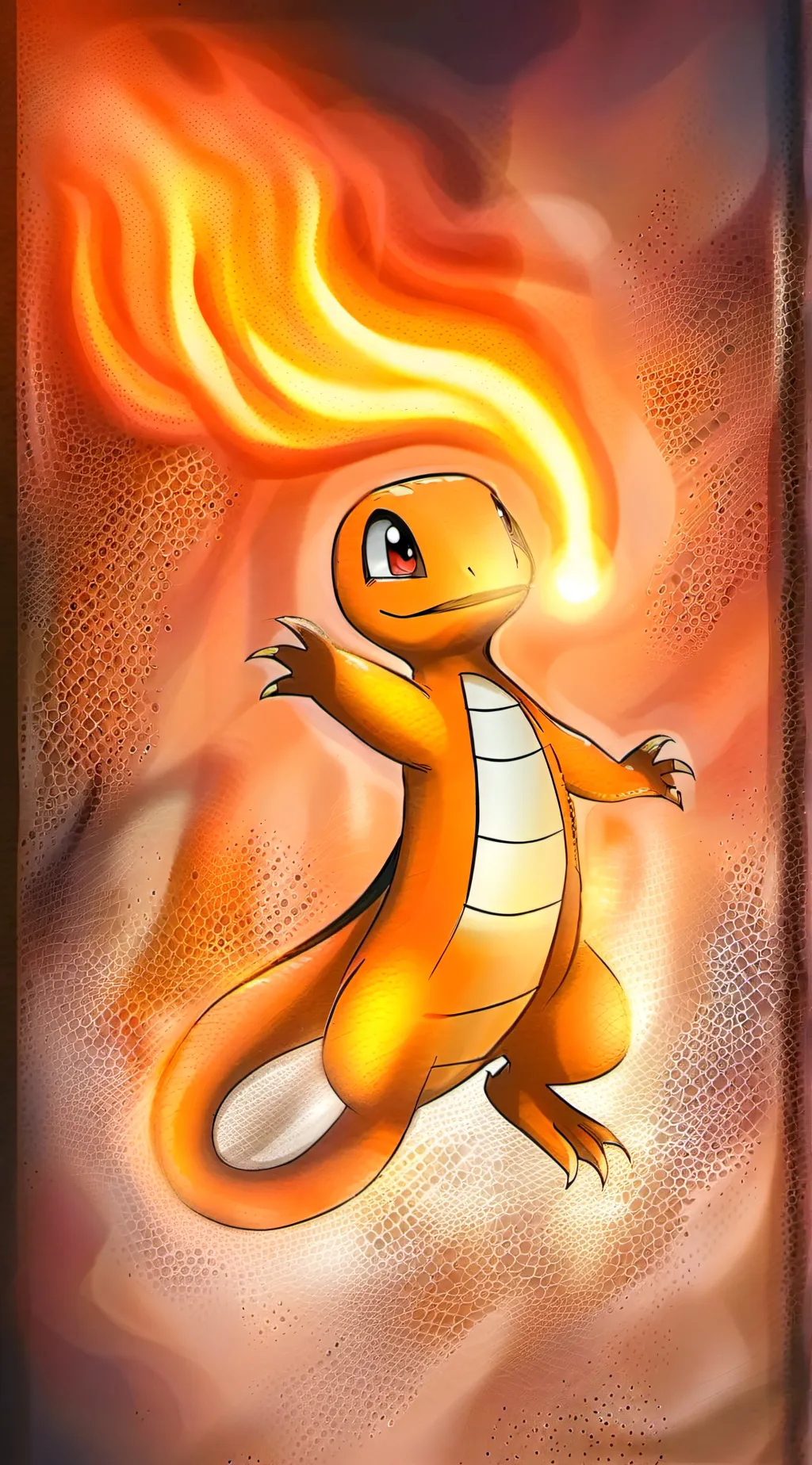 ai character: Charmander background