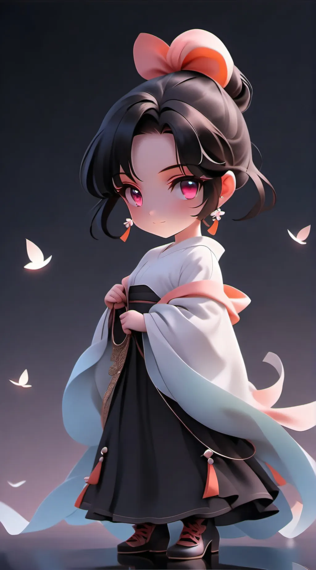 ai character: Shining background