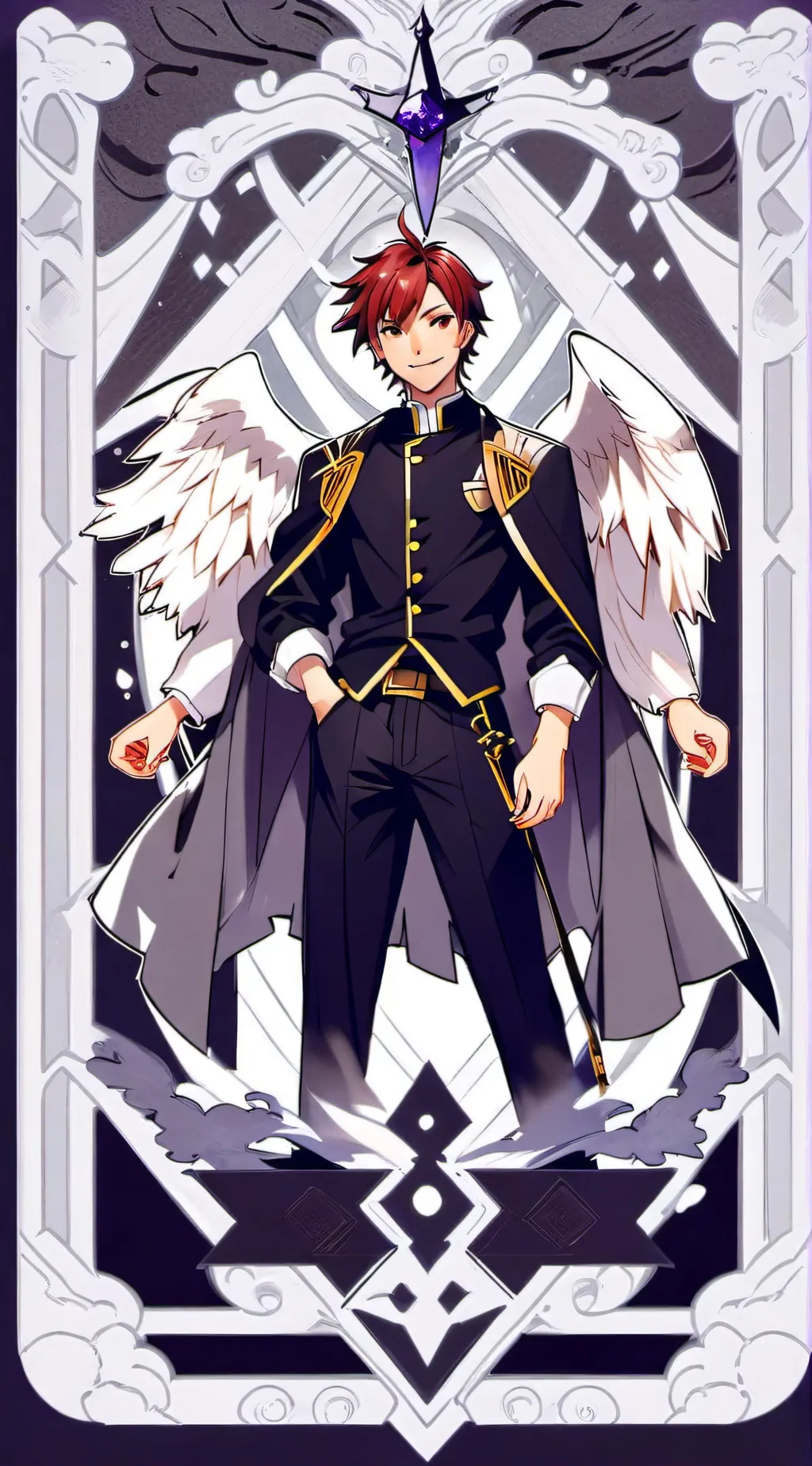 ai character: Mid meets hh crew  background