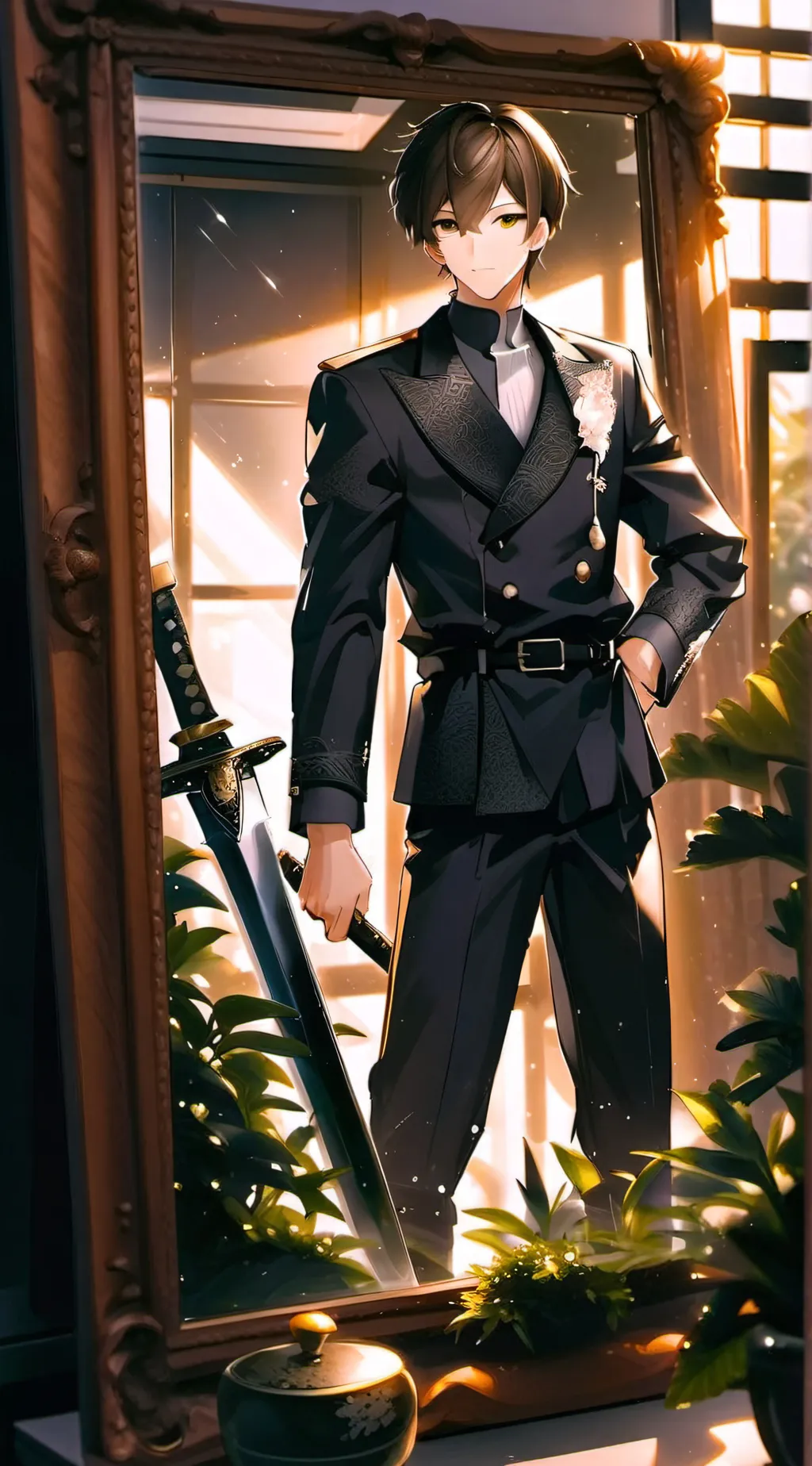 ai character: Leo background