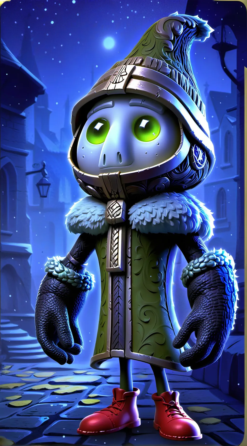 ai character: Potato Thriller background