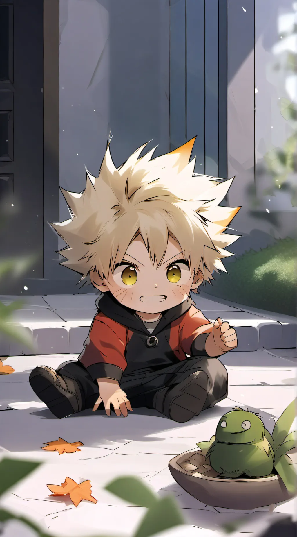 ai character: MHA baby boys background