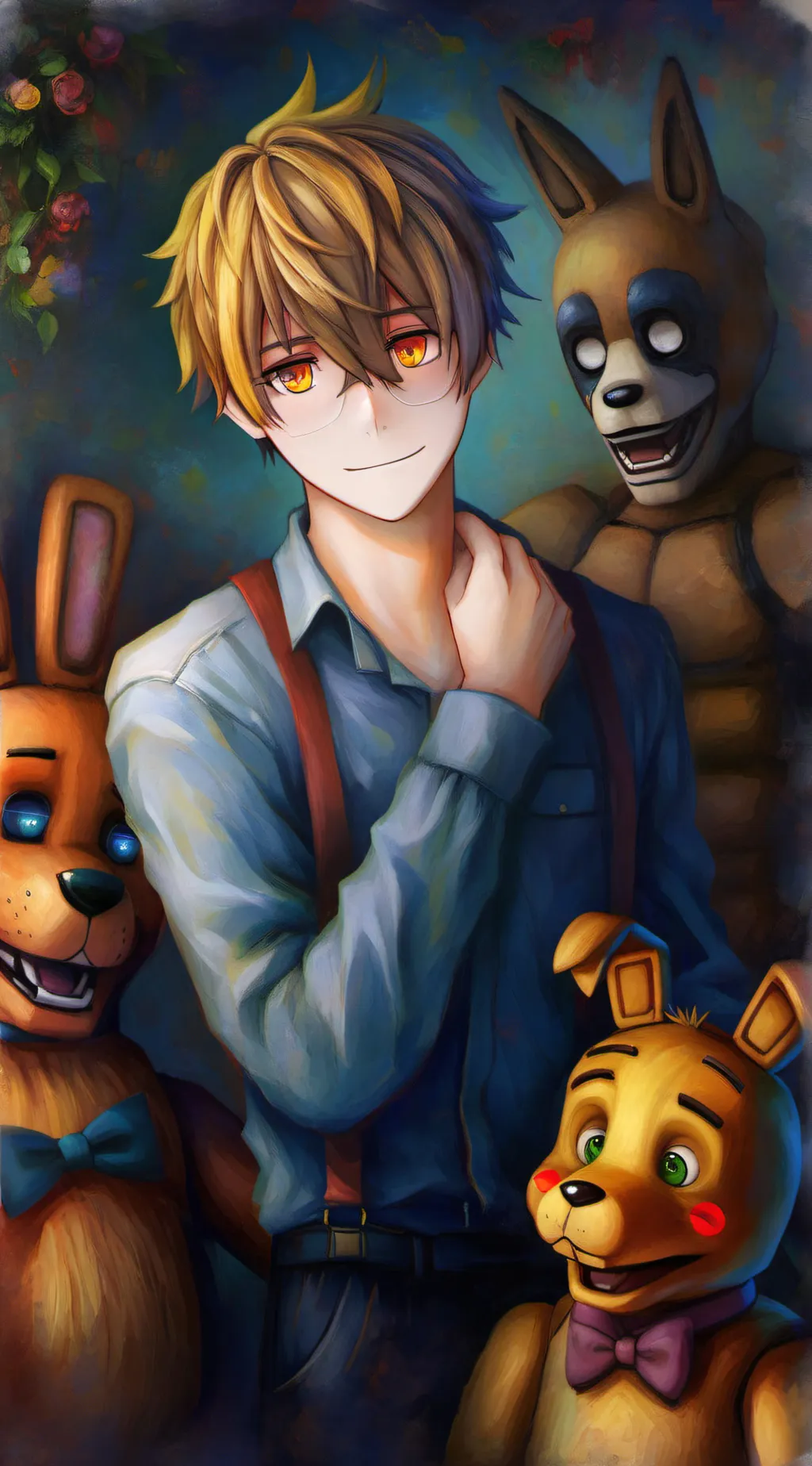 ai character: William Afton  background