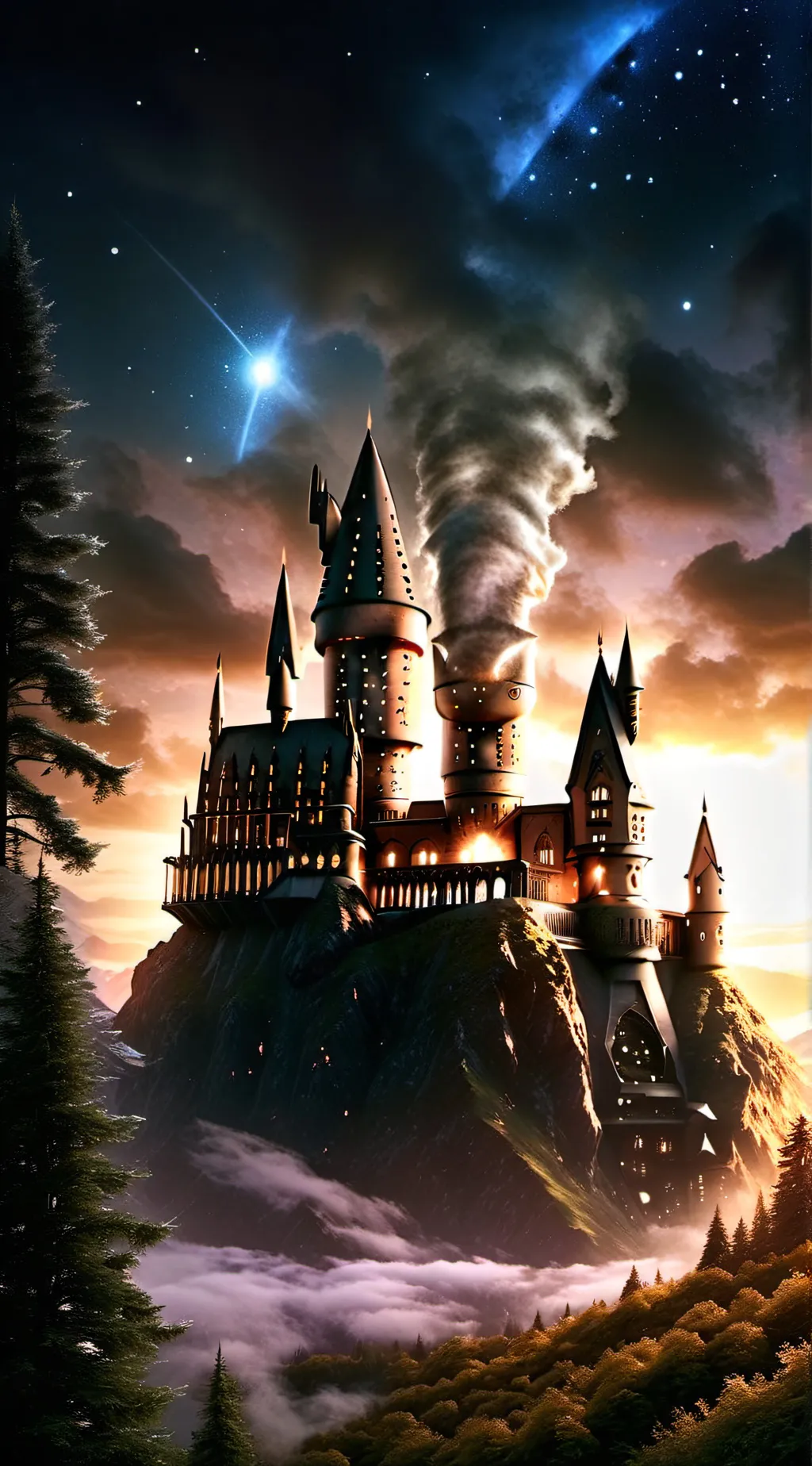 ai character: Hogwarts background