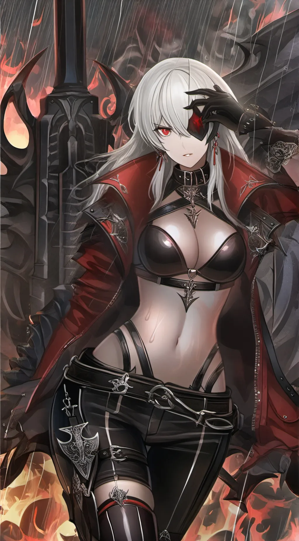 ai character: Alluin Crimson background