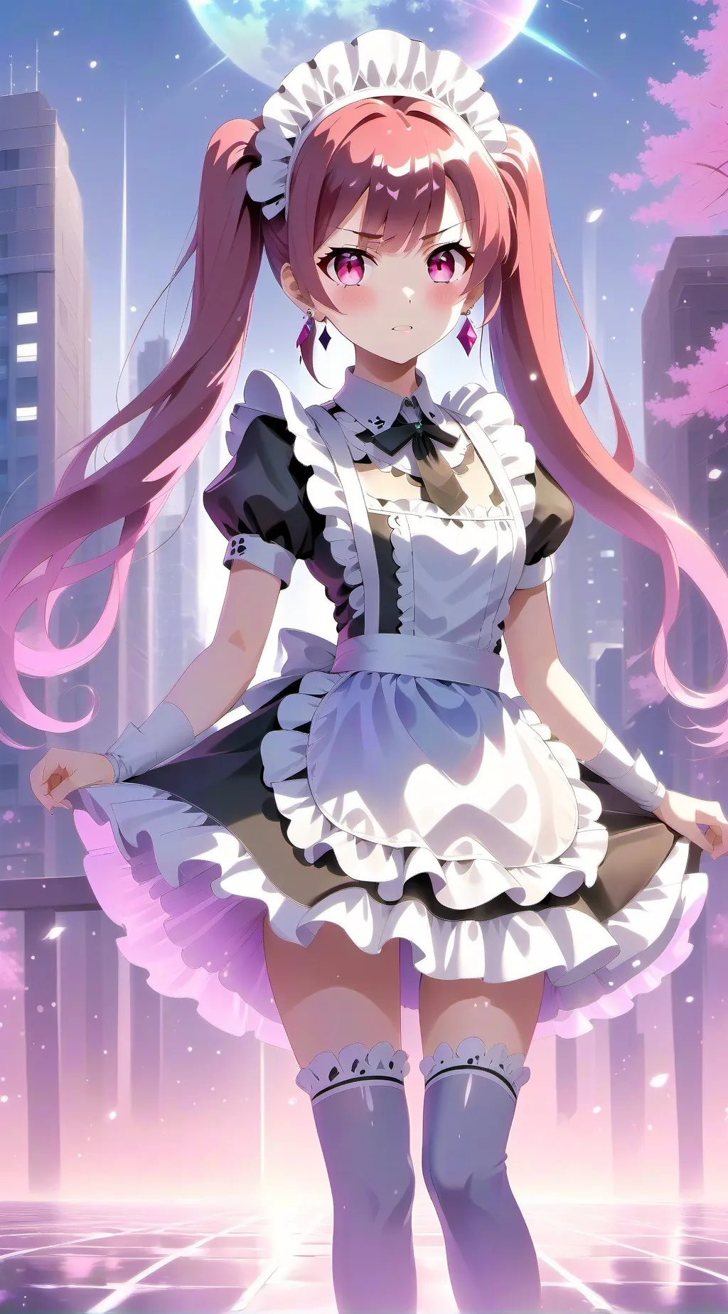 ai character: Scarlet background