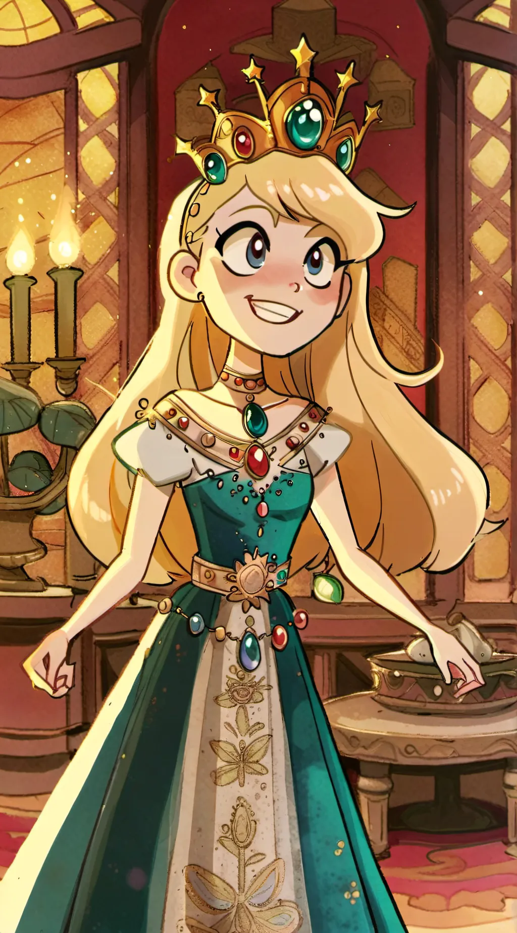 ai character: star Butterfly background