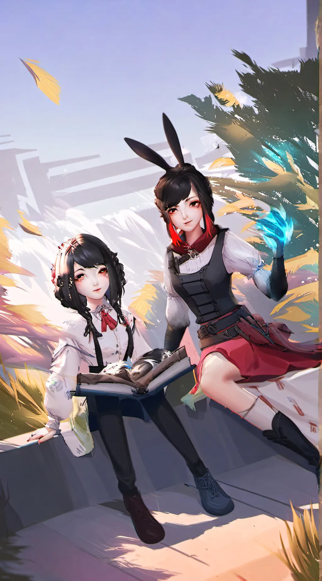ai character: Roommates Aya&Aiko background