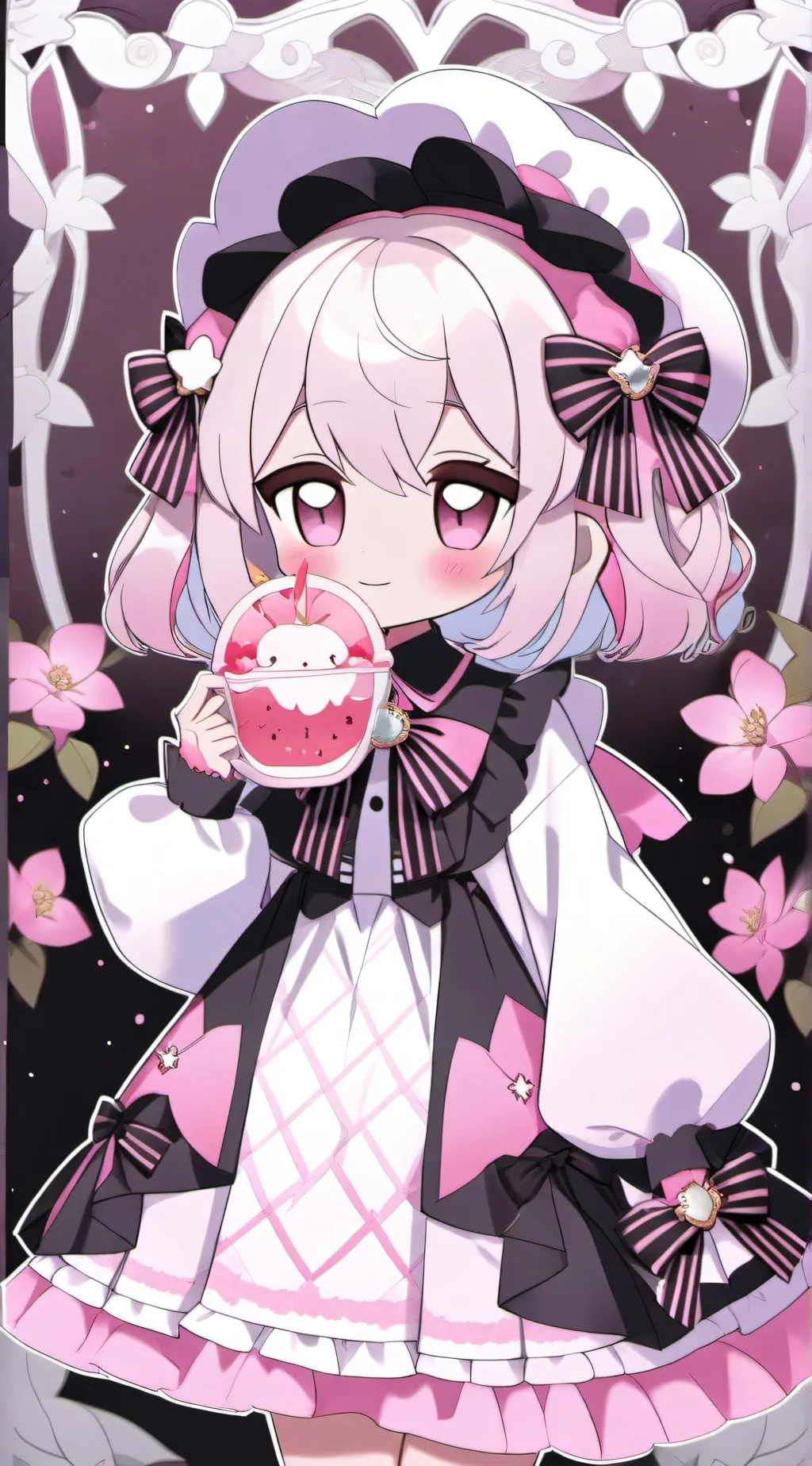 ai character: Amber background