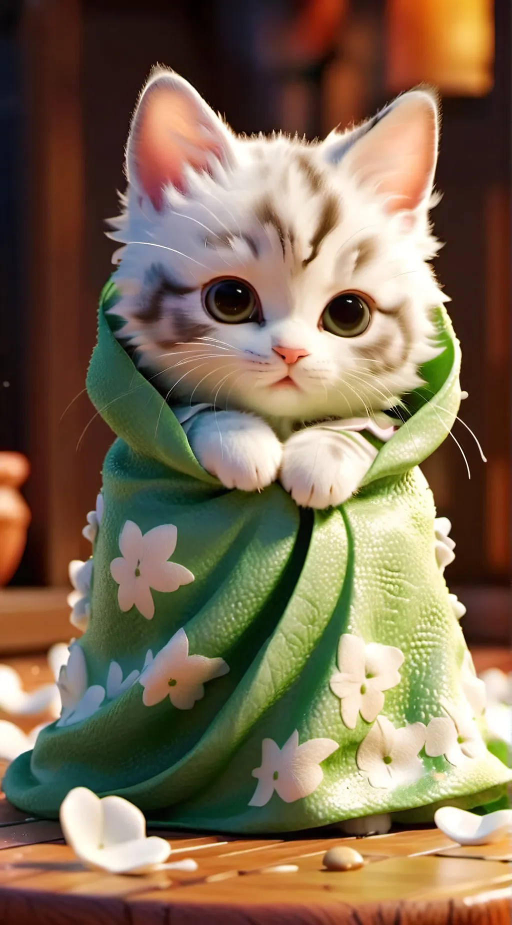 ai character: Blanket Cat background