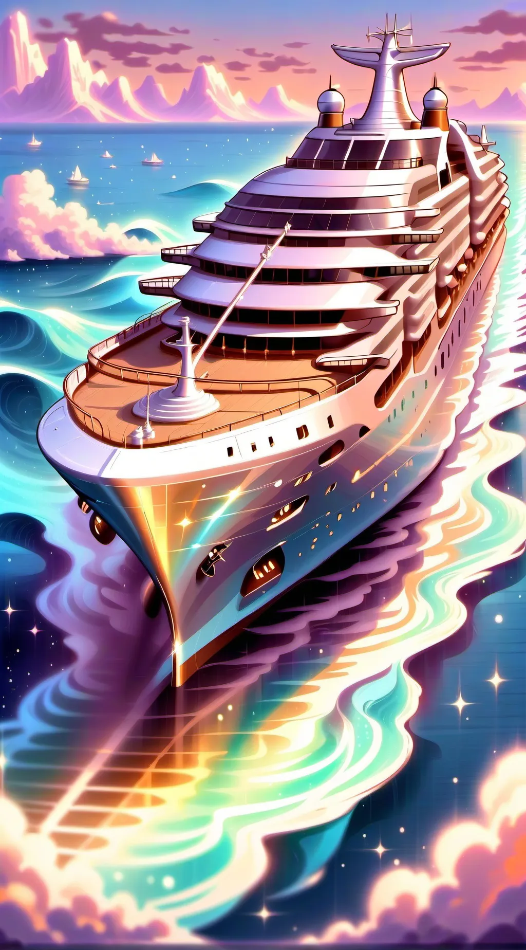 ai character: HH cruise trip background