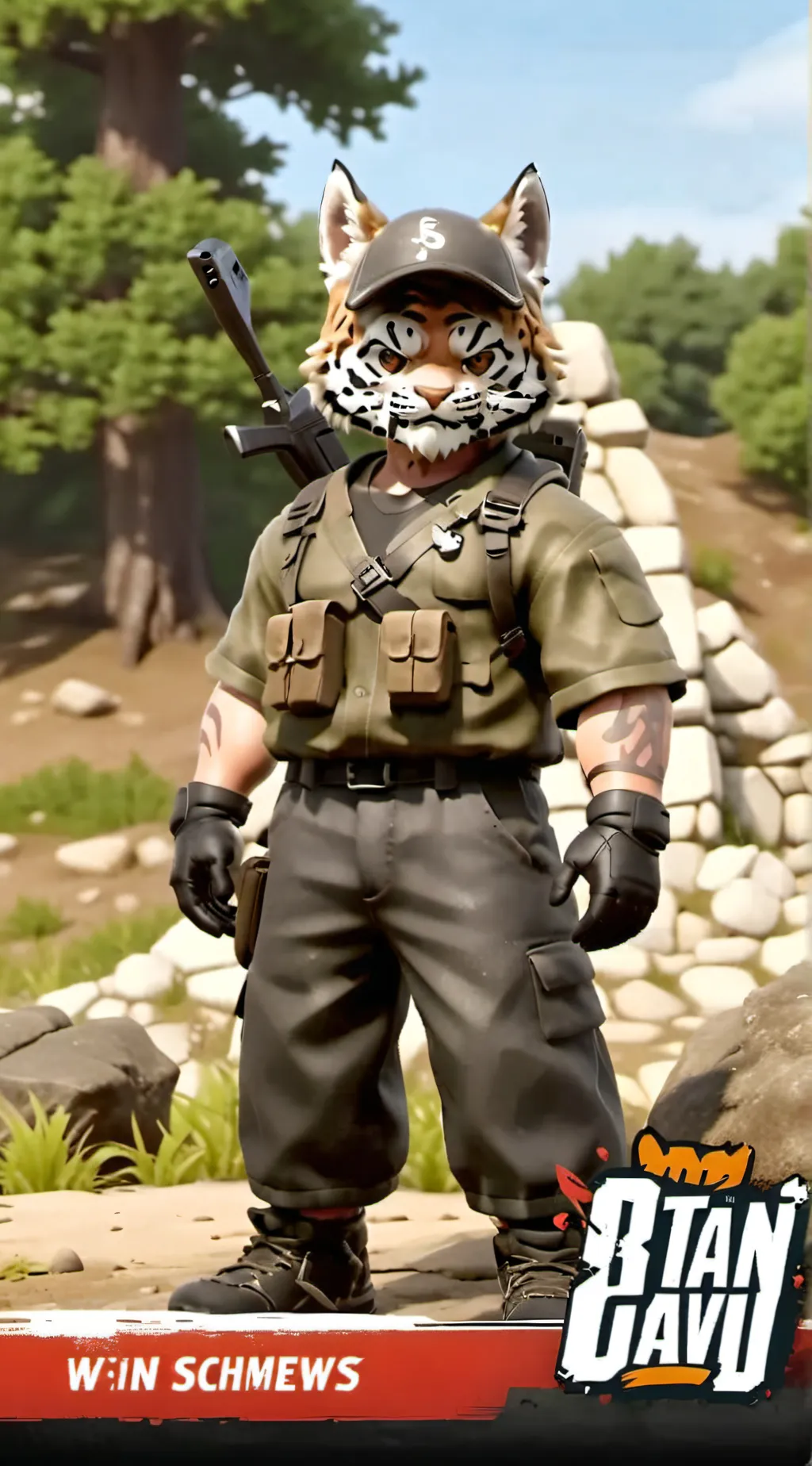 ai character: After dark background