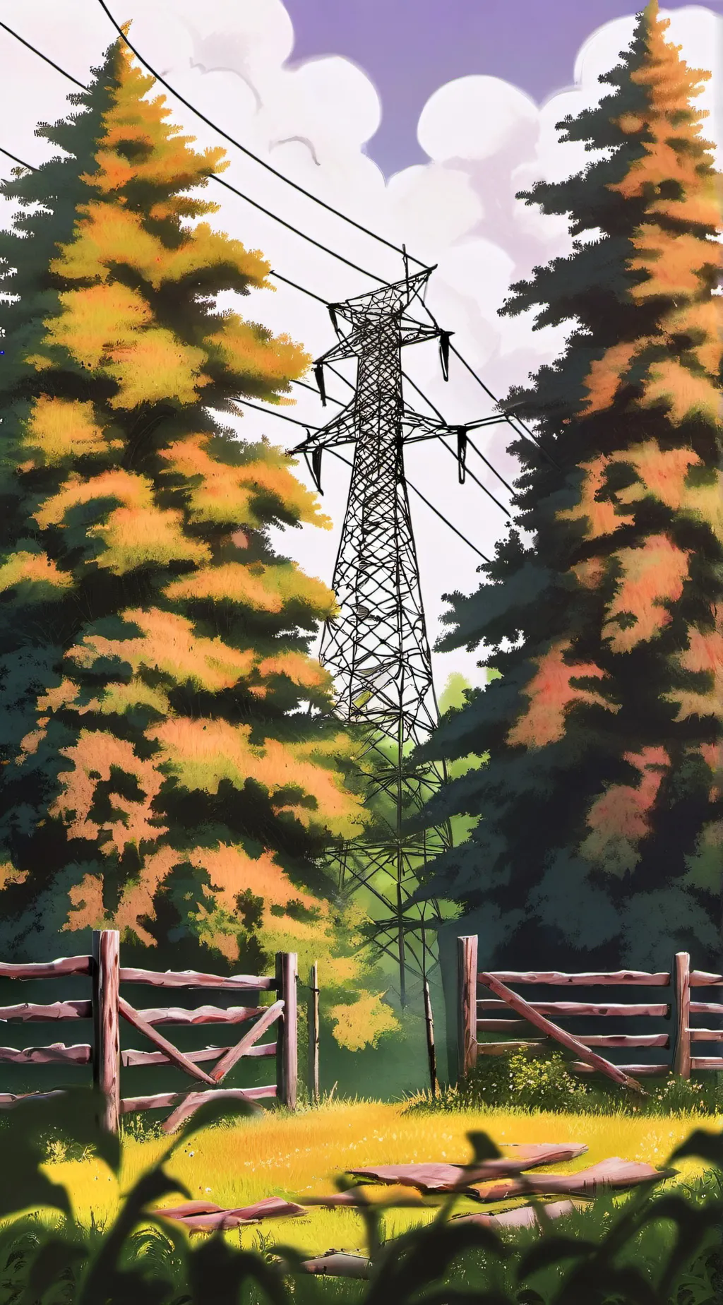 ai character: Mha strange town.. background