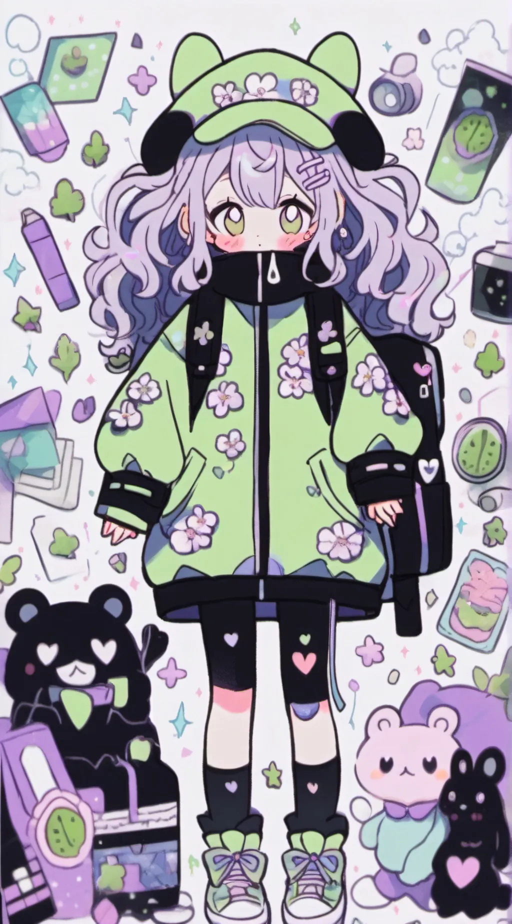 ai character: generater background