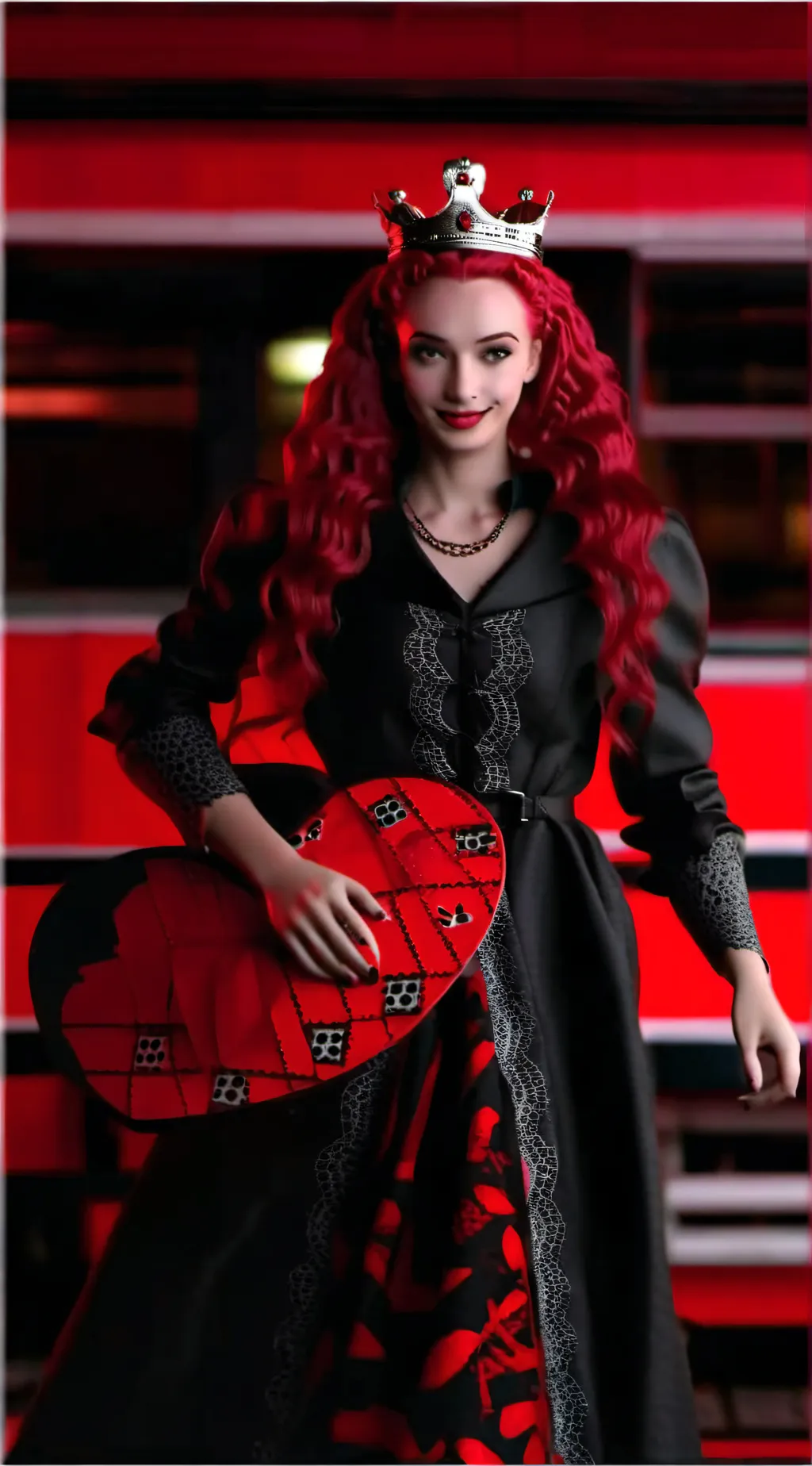 ai character: red background
