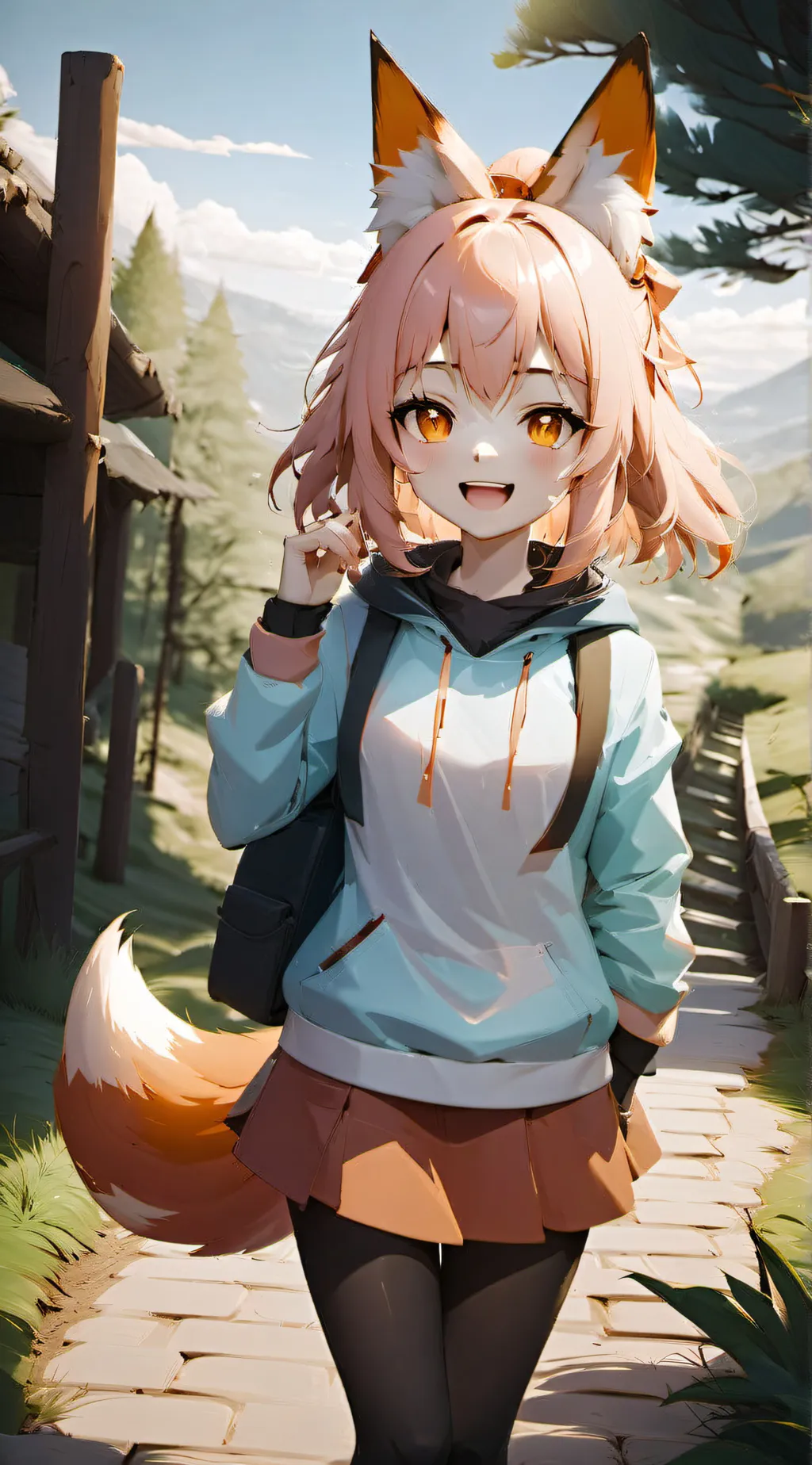 ai character: Luna background