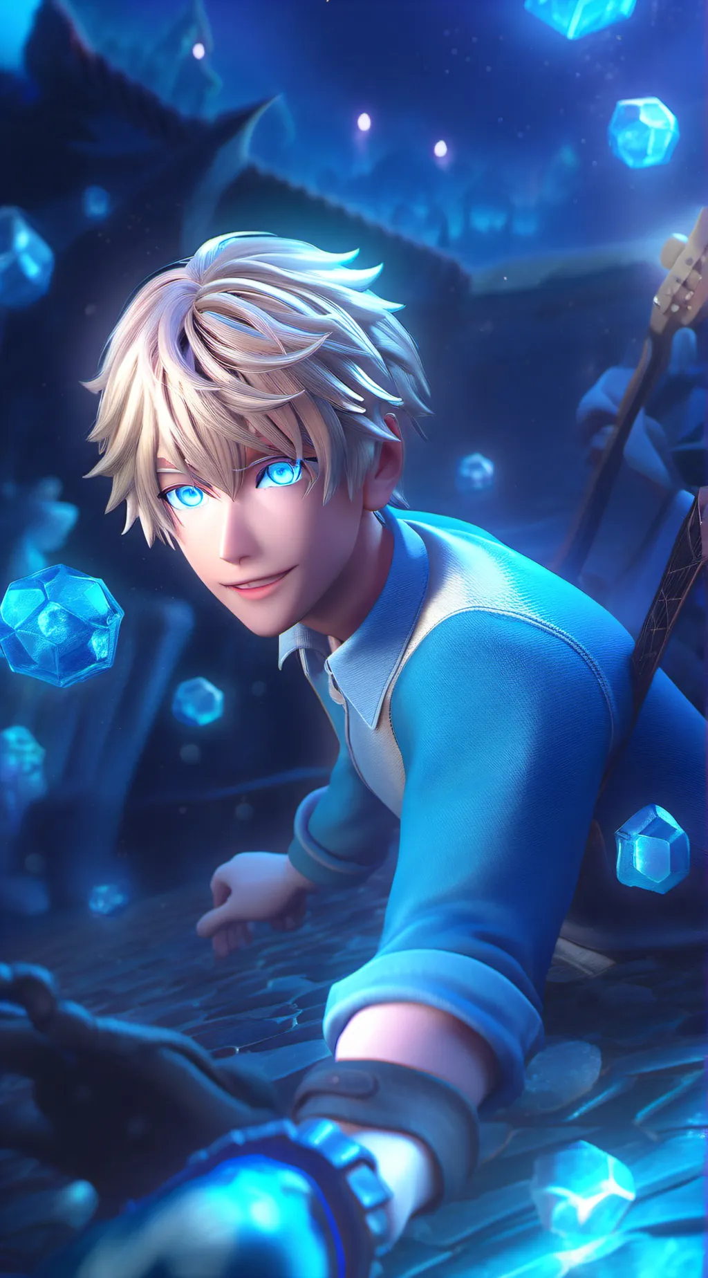 ai character: Gojo Satoru background