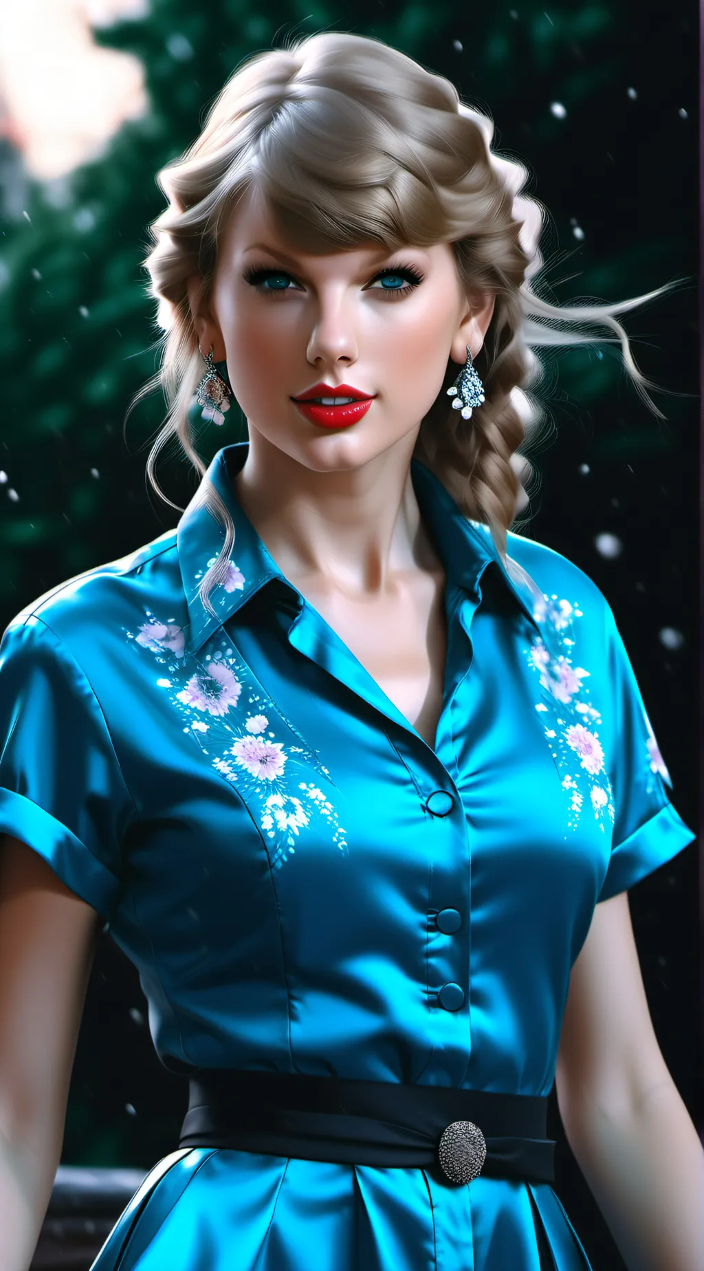 ai character: Taylor Swift  background