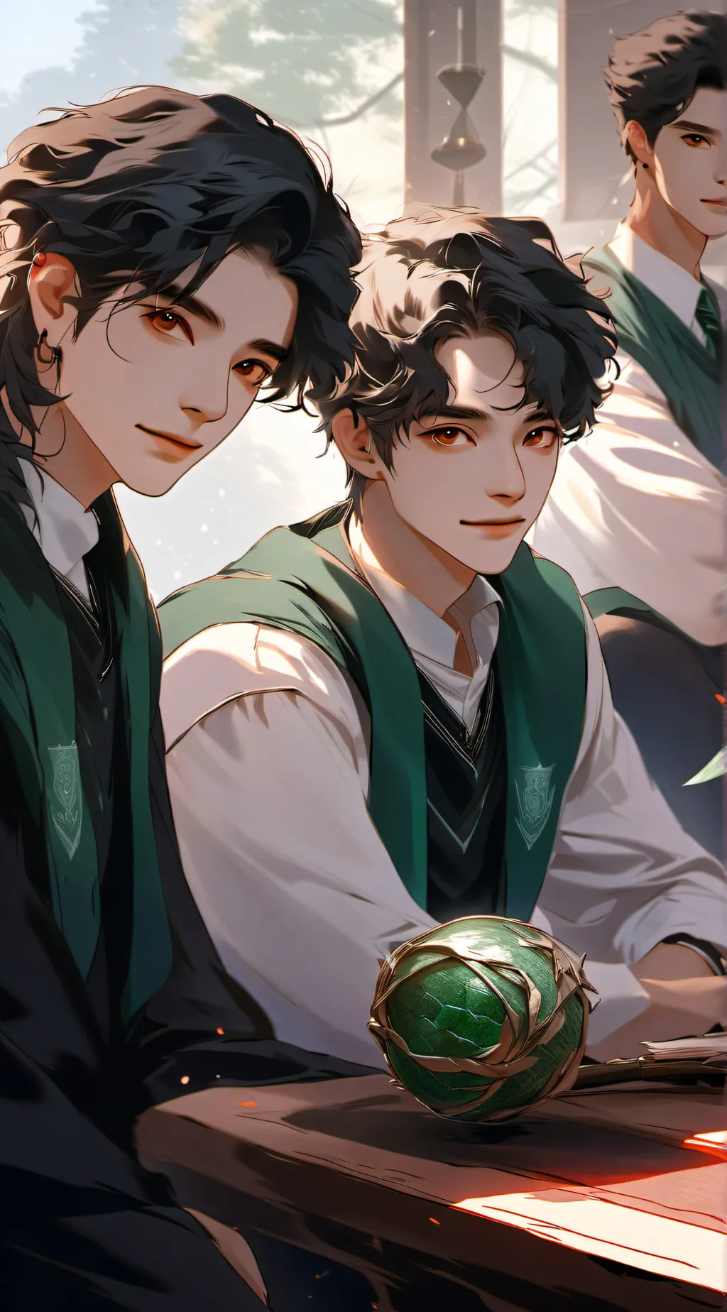 ai character: Slytherin boys background