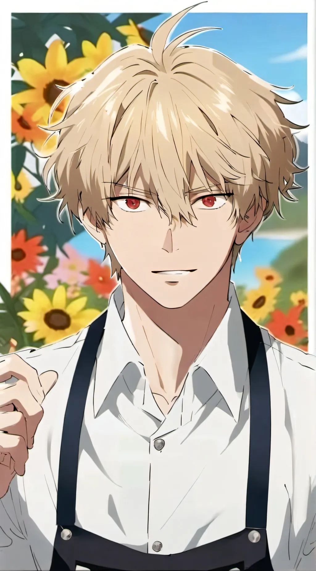 ai character: Katsuki Bakugou  background