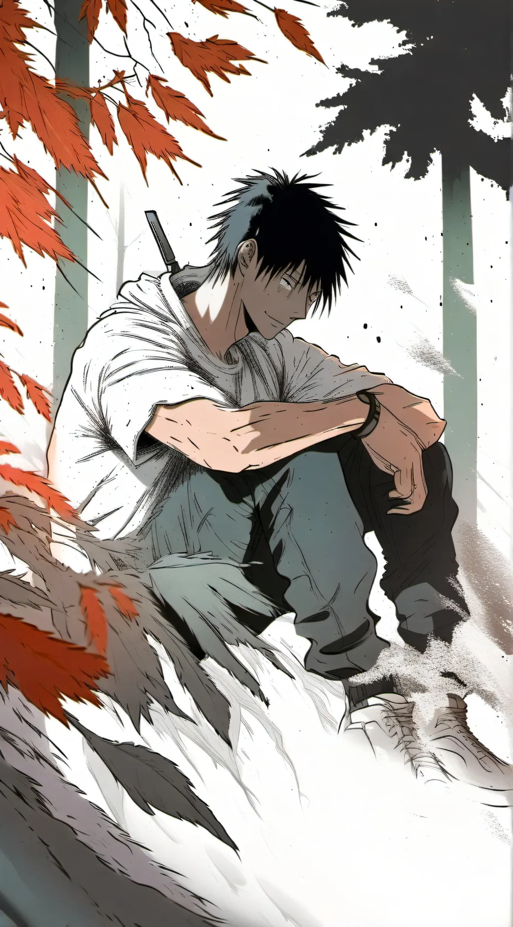 ai character: Toji in DS background