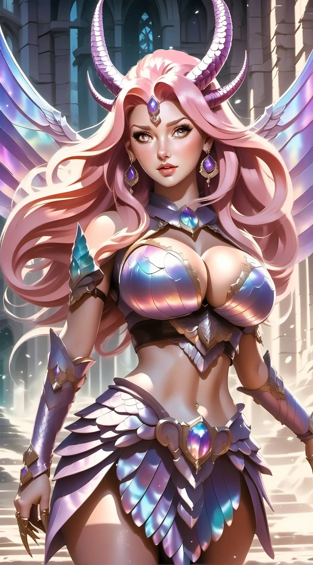ai character: Valkyrie princess background