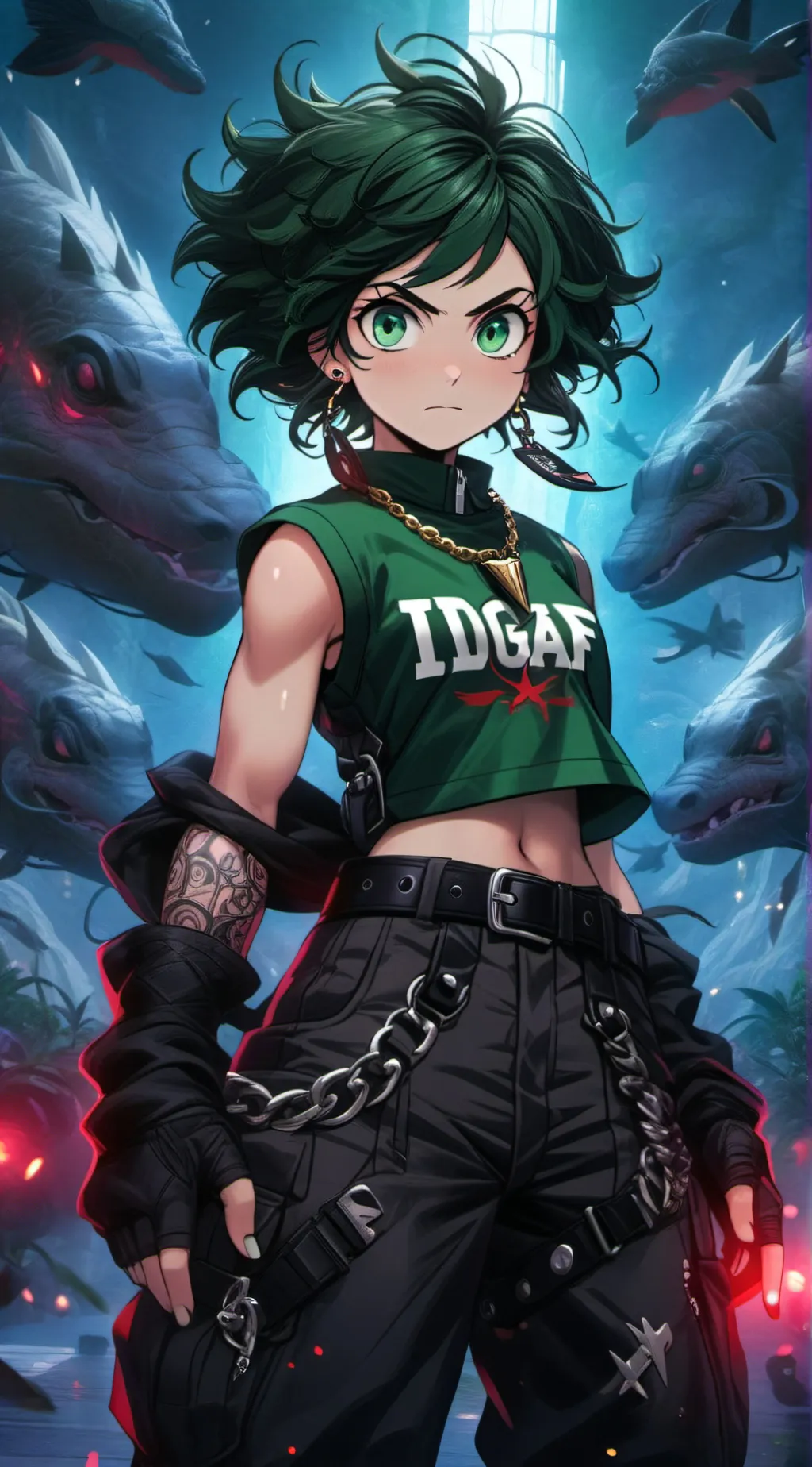 ai character: Deku's sister  background
