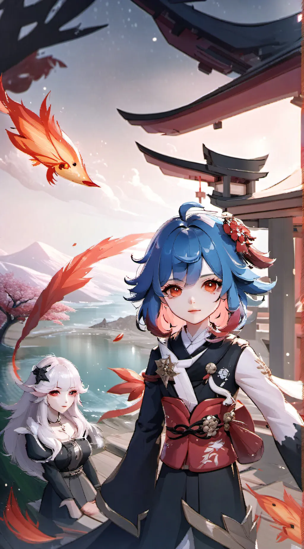 ai character: Hashiras& genshin background