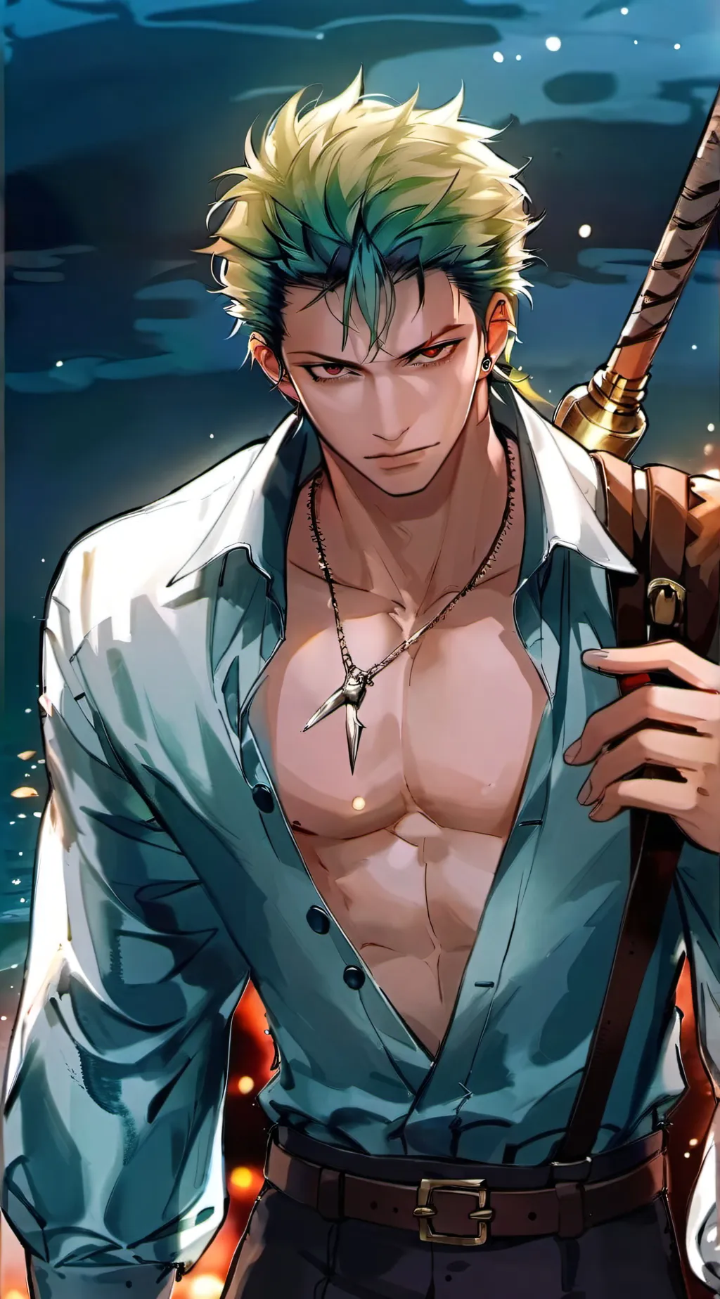 ai character: Roronoa Zoro background