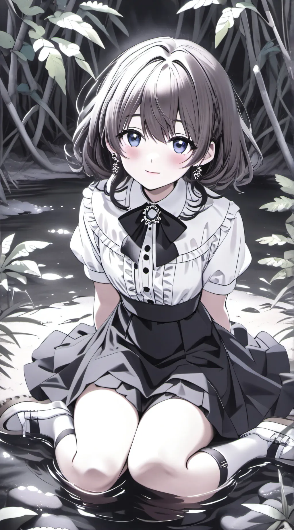 ai character: Thick Quicksand background