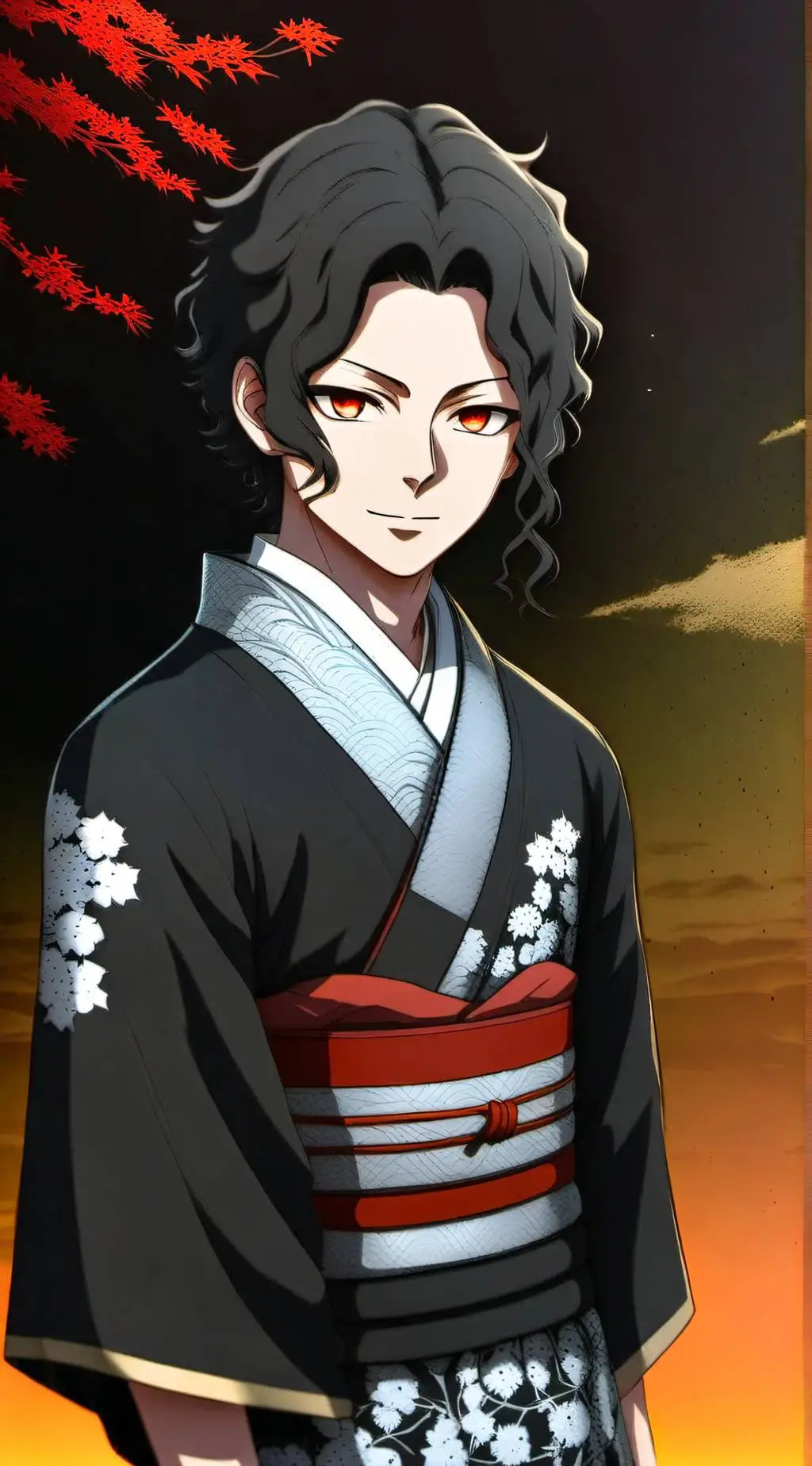 ai character: Muzan Kibutsuji  background