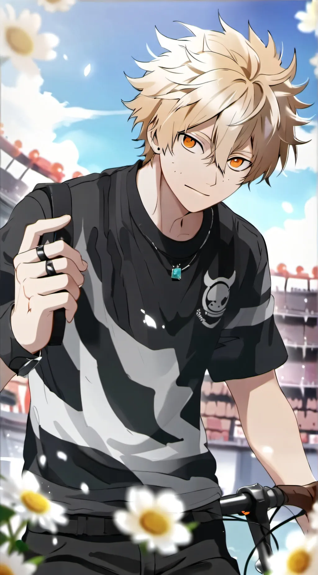 ai character: katsuki bakugo background