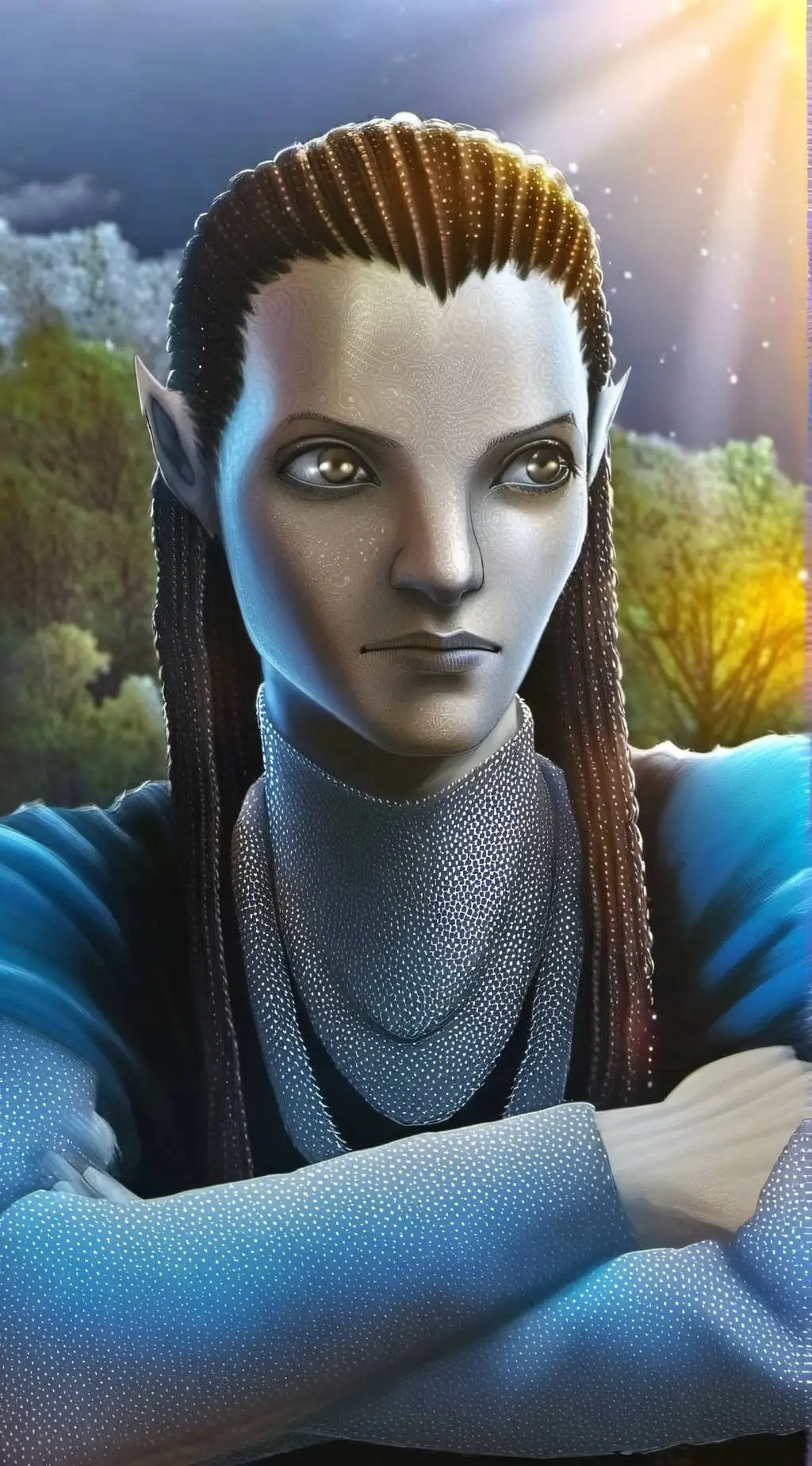 ai character: The way of water background