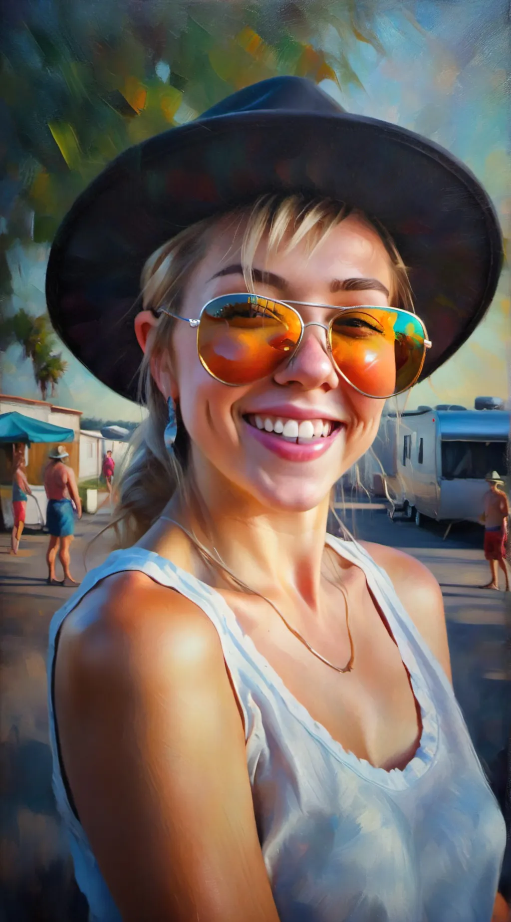 ai character: Lindsey  background