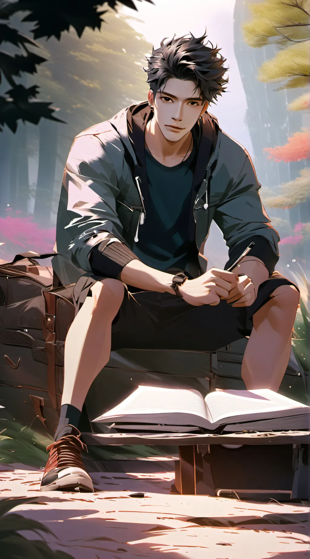 ai character: The 4 boys and me background