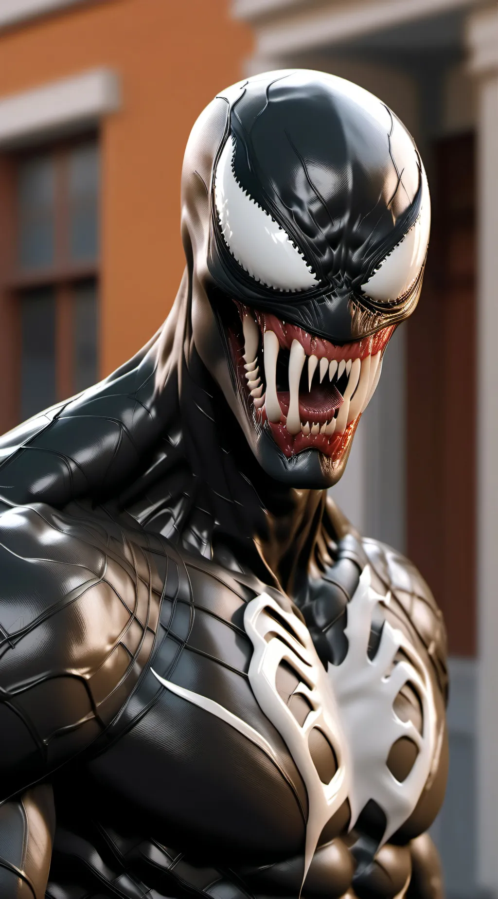ai character: Venoms symbiote  background
