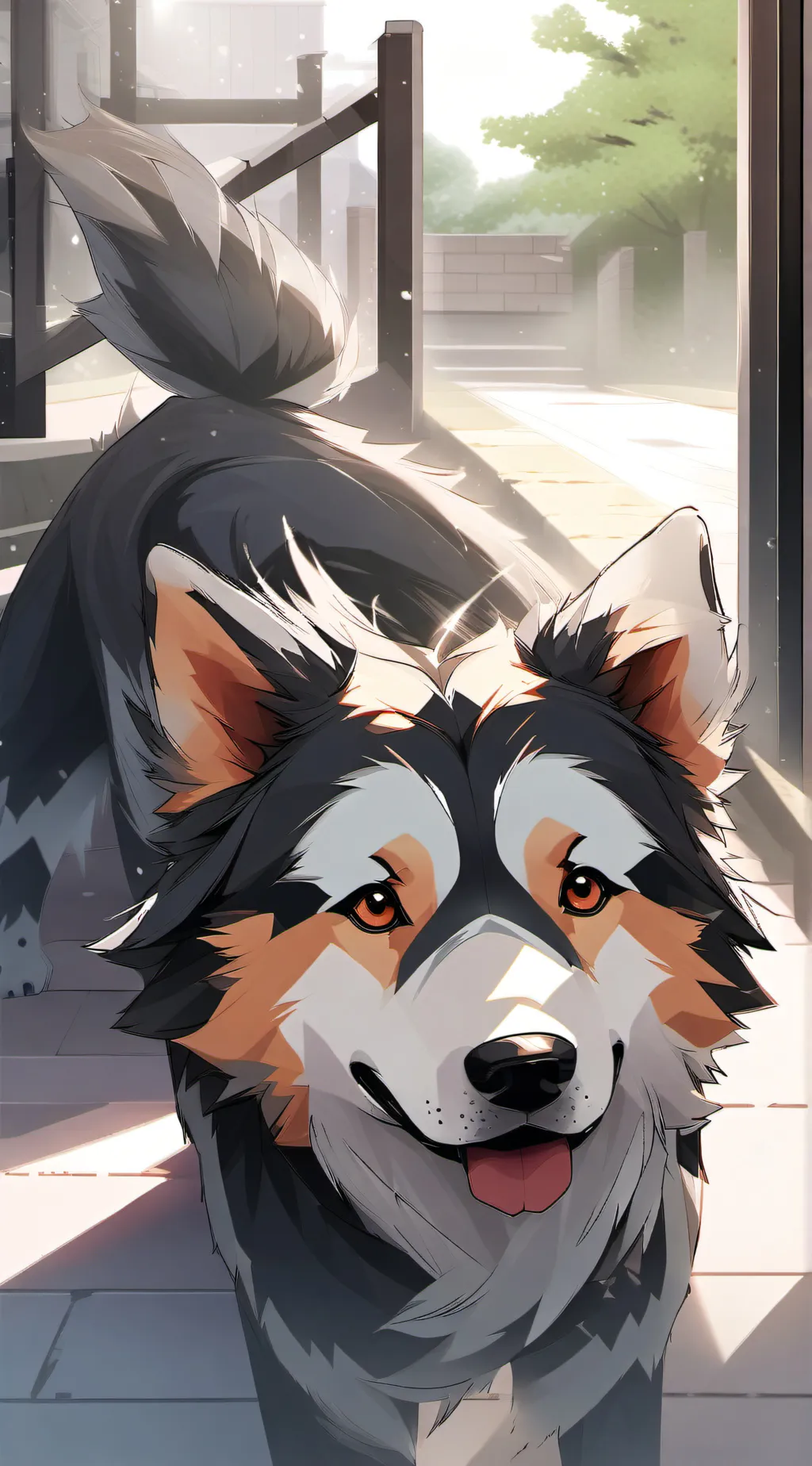 ai character: MhaJJKDsAotOPM(Dog background