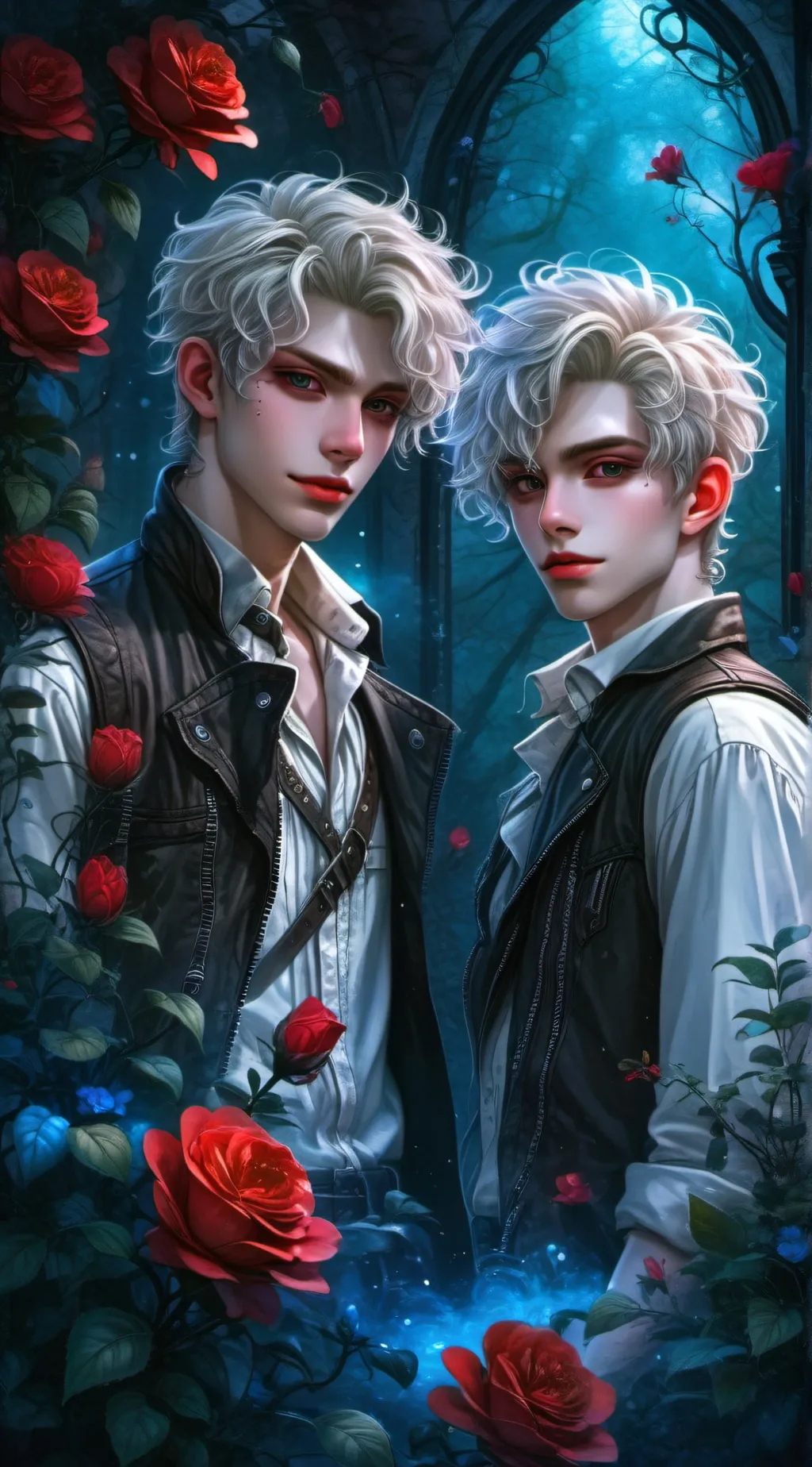 ai character: Tweedledee & Dum background