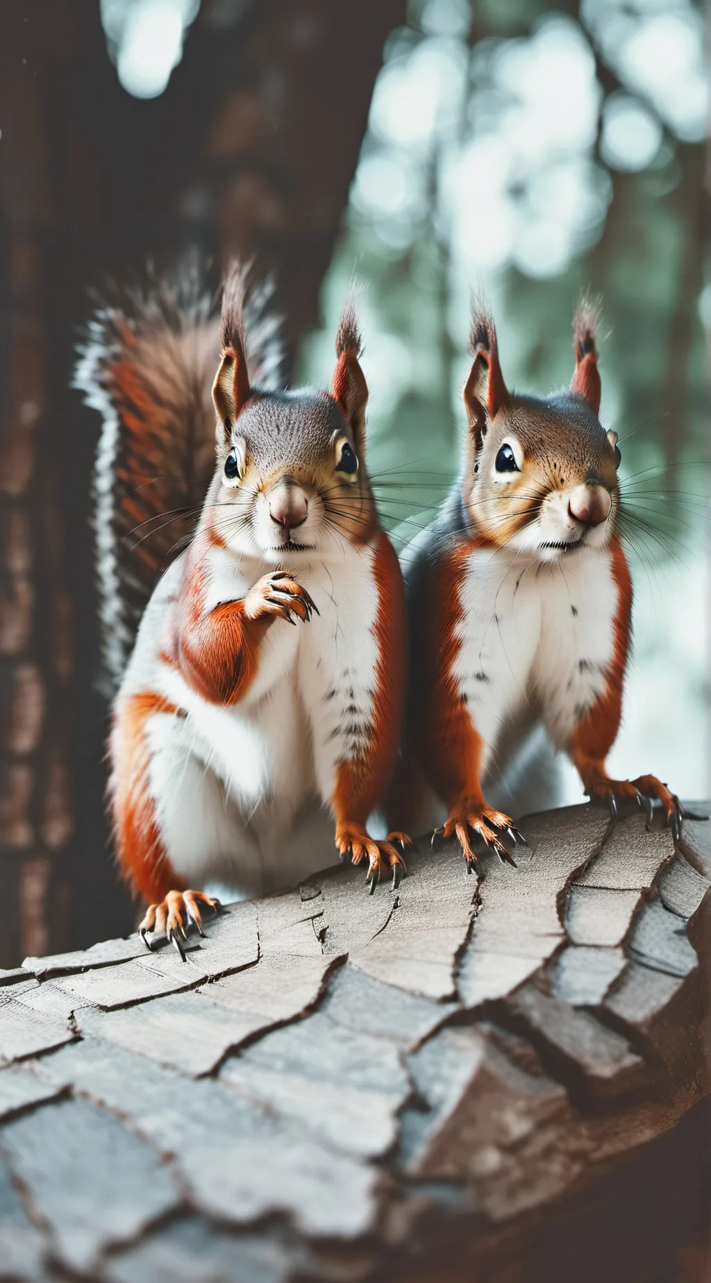 ai character: School Squirrels background