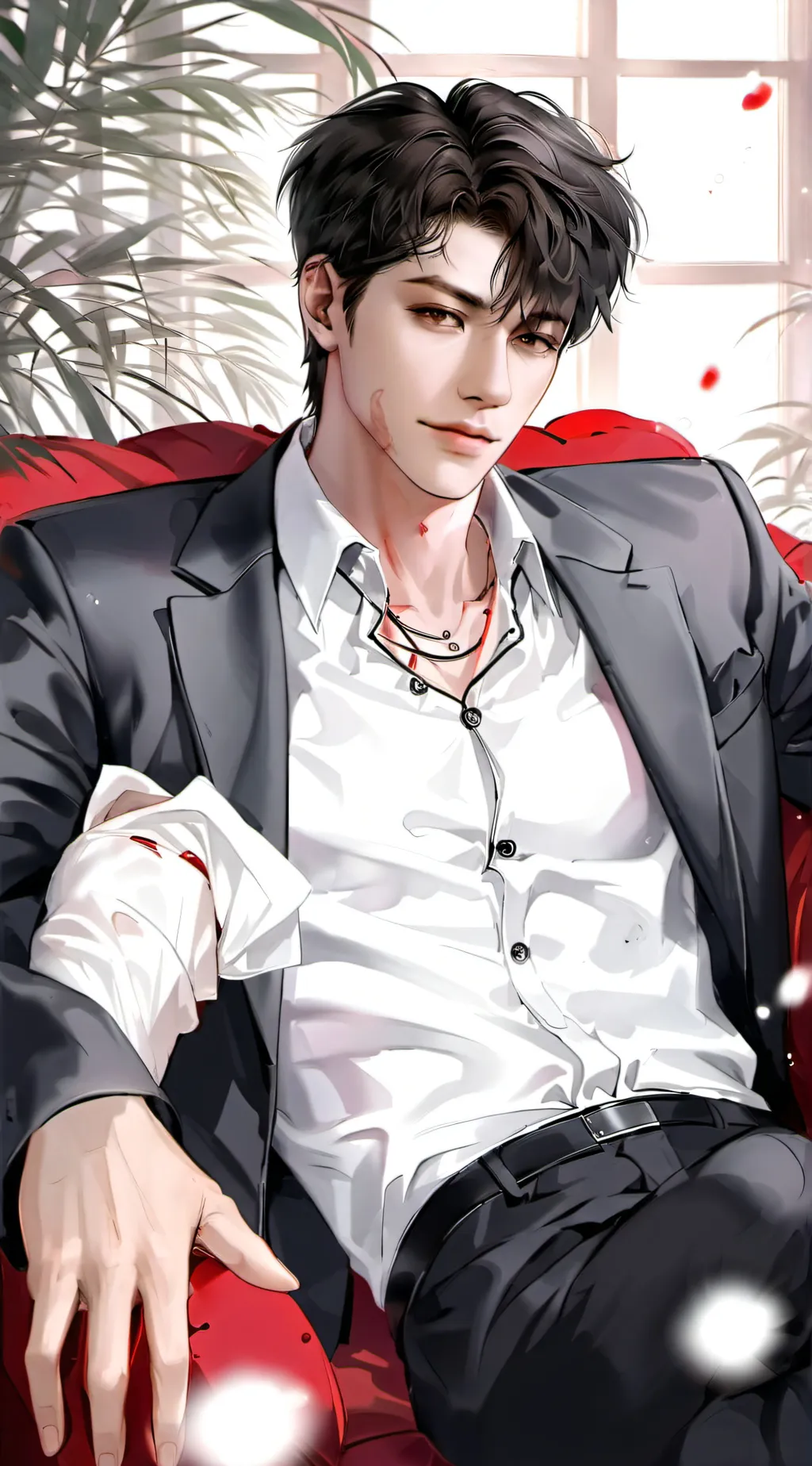 ai character: Lucas  background