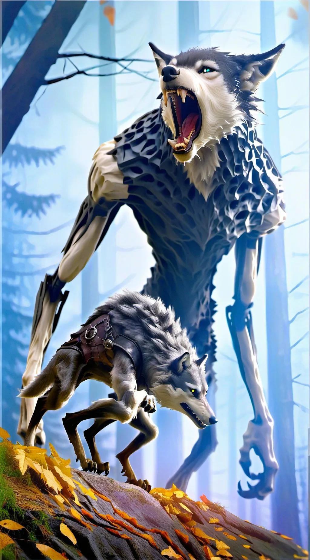 ai character: A Weeping Wolf  background