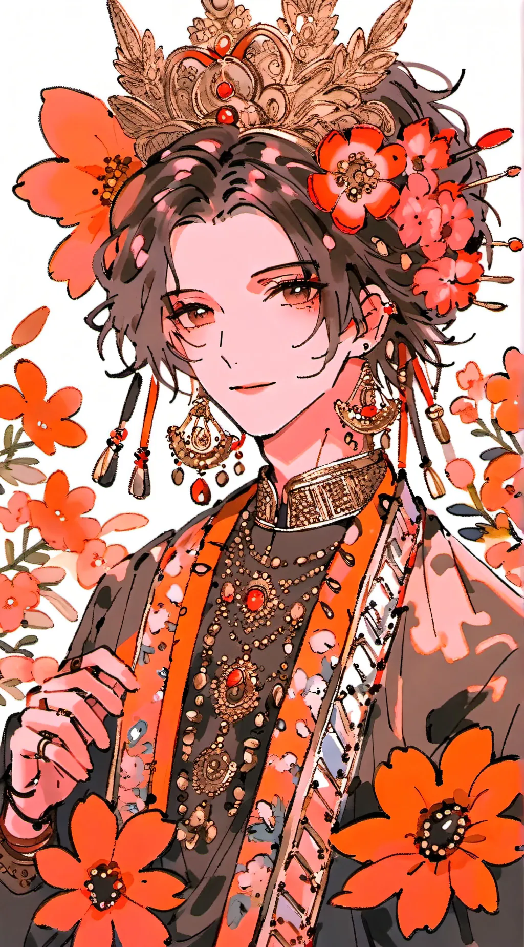 ai character: ANNOYING MOSTER GF background
