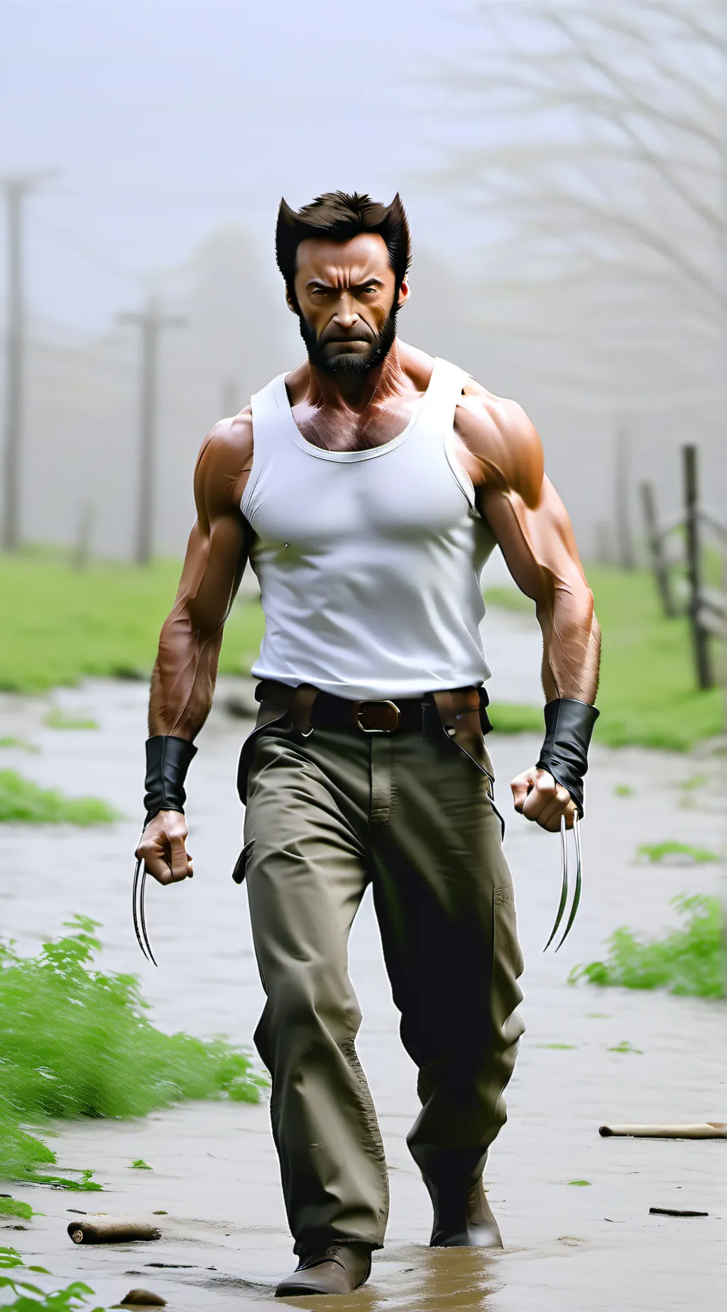 ai character: Wolverine  background
