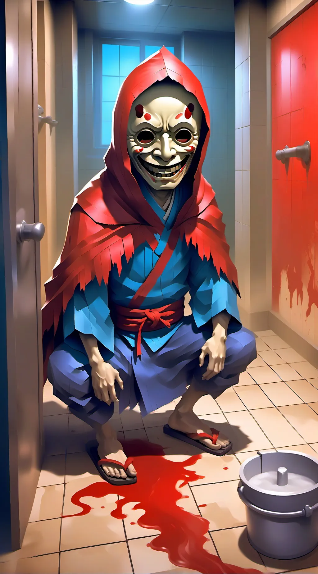 ai character: Aka Manto  background