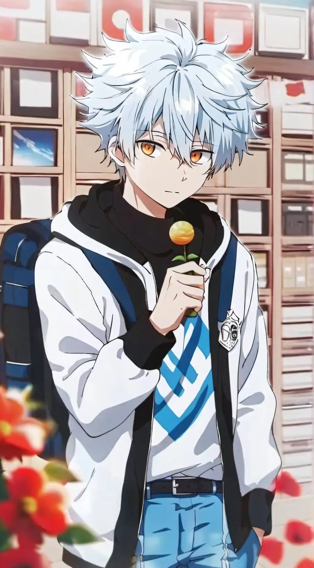 ai character: Leo background