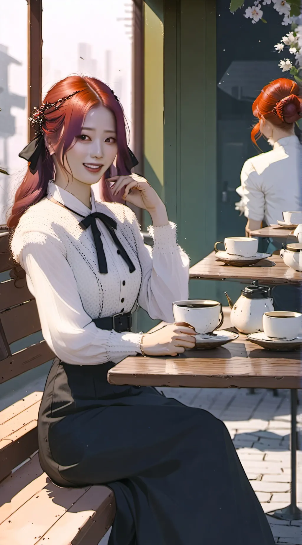 ai character: Huh Yunjin background