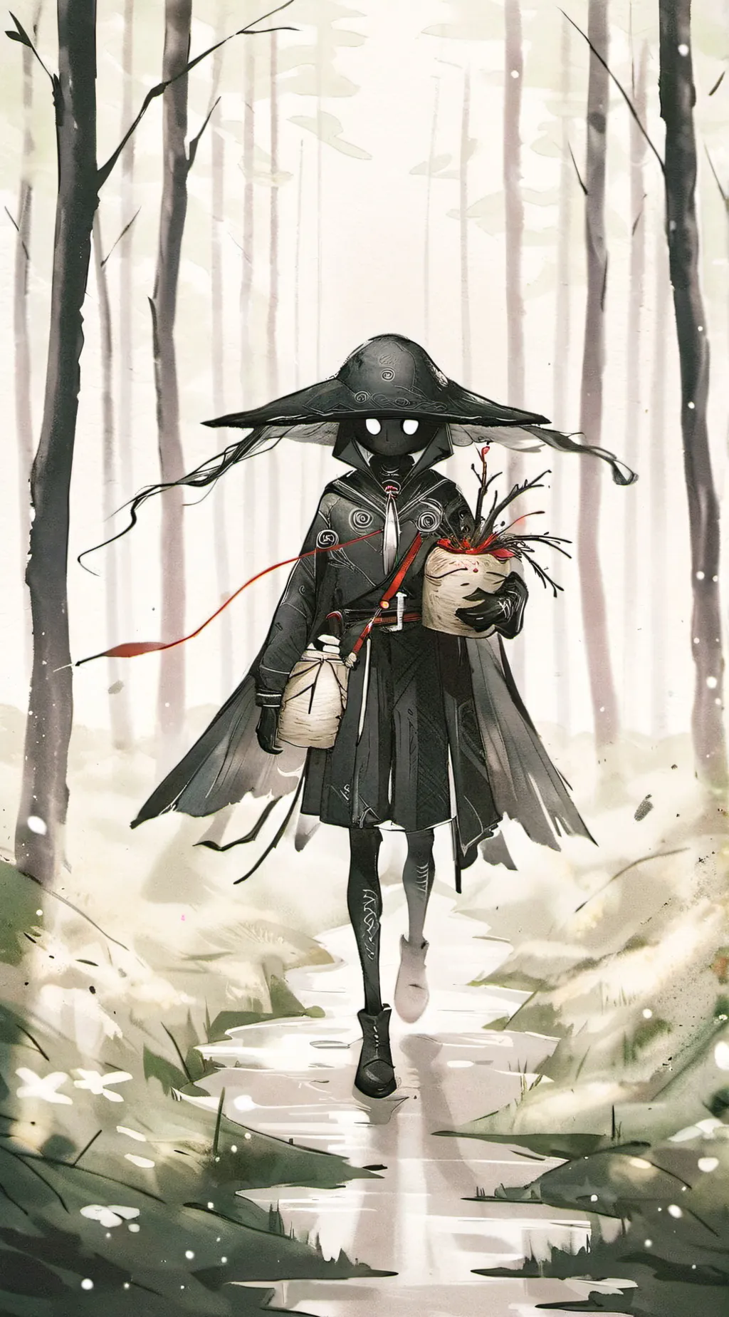 ai character: 3 shadow creatures background
