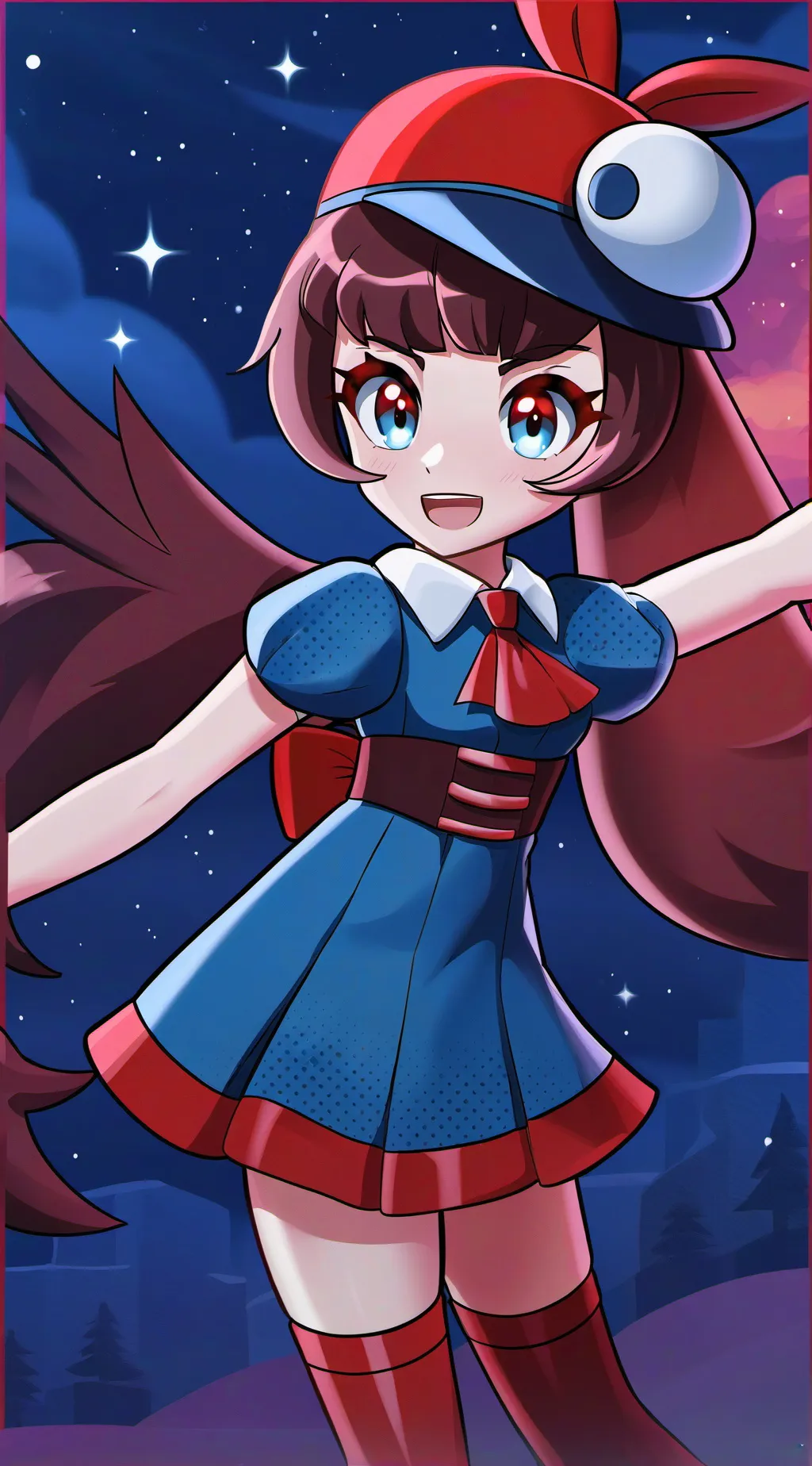ai character: vee🖥 background